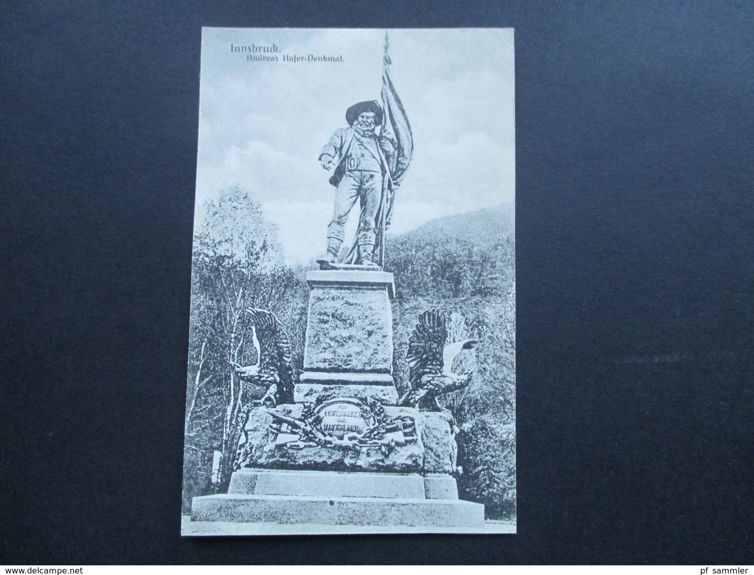 Österreich Alte AK Innsbruck Andreas Hofer Denkmal. Für Gott, Kaiser Und Vaterland. - Innsbruck