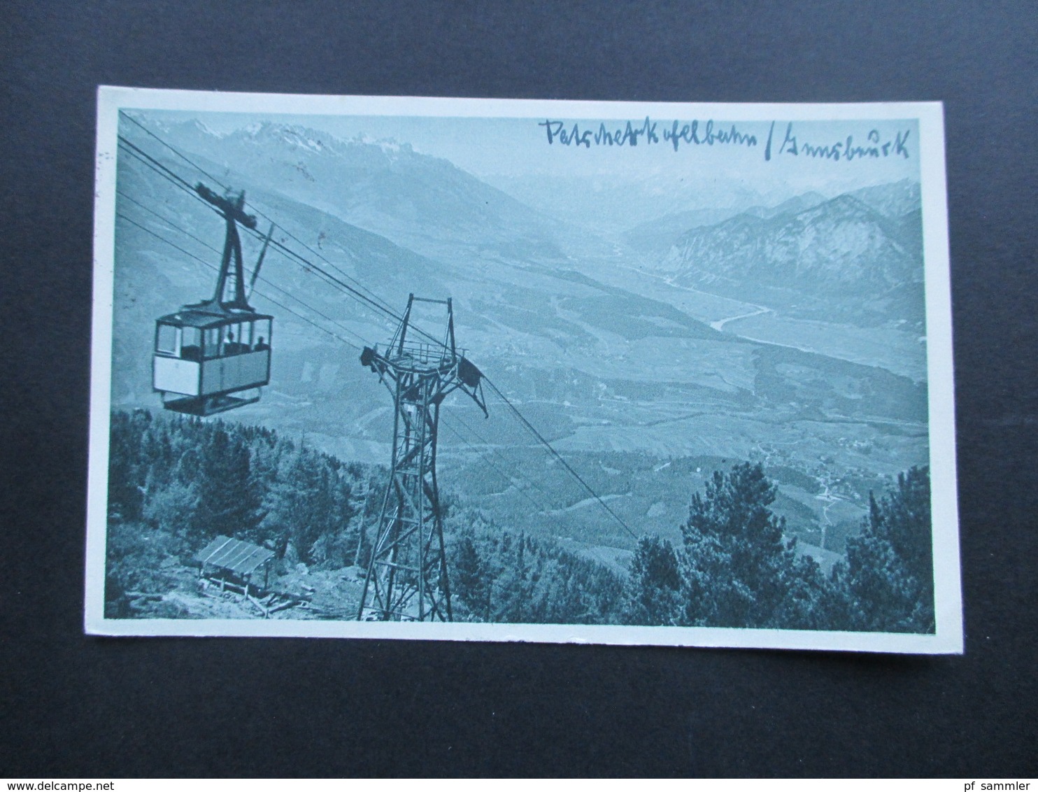 Österreich Alte AK Innsbruck 1928 Patscherkofel Bahn Bergspitze 2250m. Phot. Much Heiß. Seilschwebebahn - Innsbruck