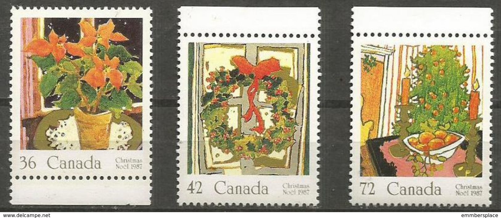 Canada  - 1989 Christmas  MNH **   Sc 1148-50 - Unused Stamps