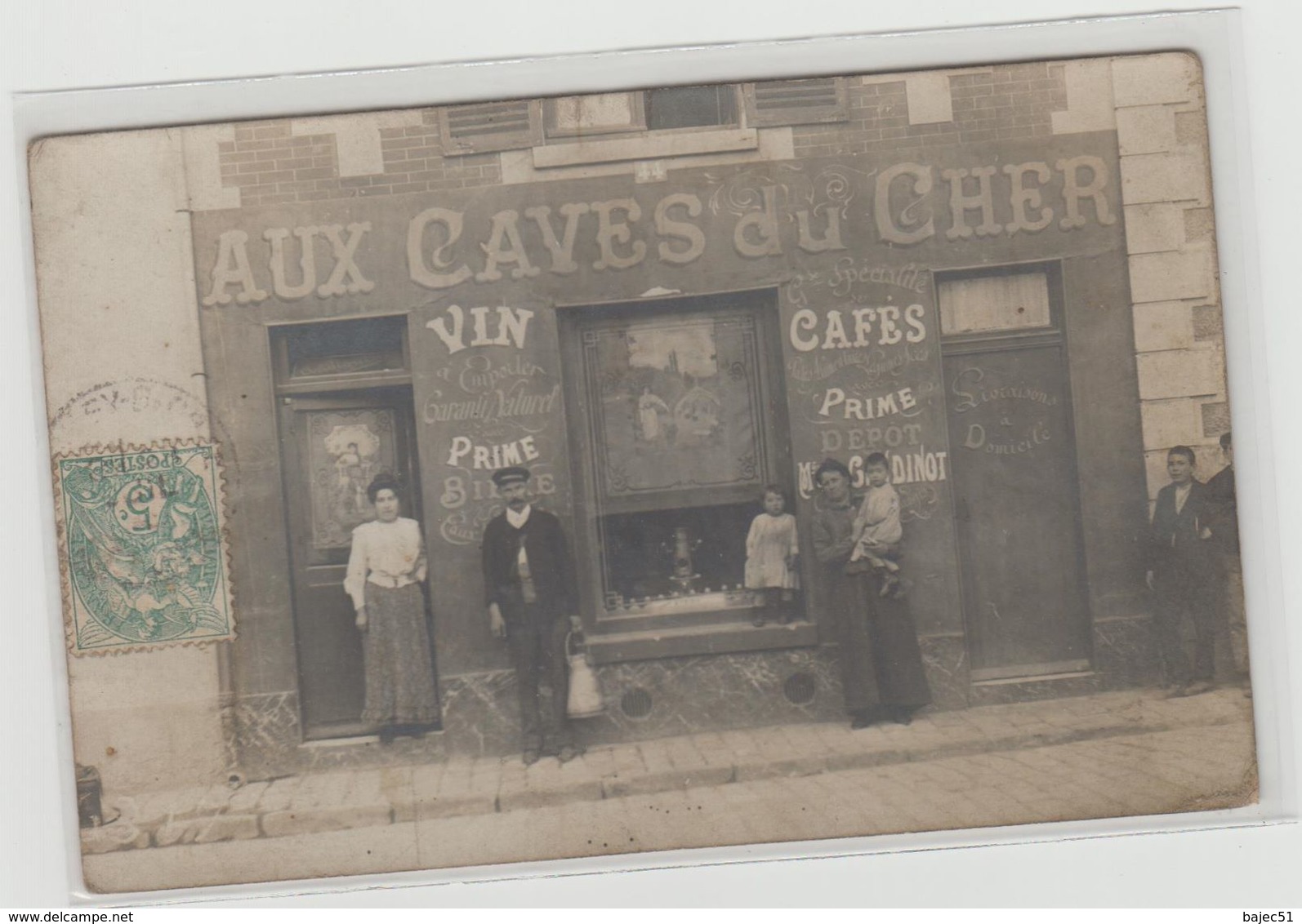 1 Carte Photo à Identifier ?? " Vin Cafés Aux Caves Du Cher " - A Identifier