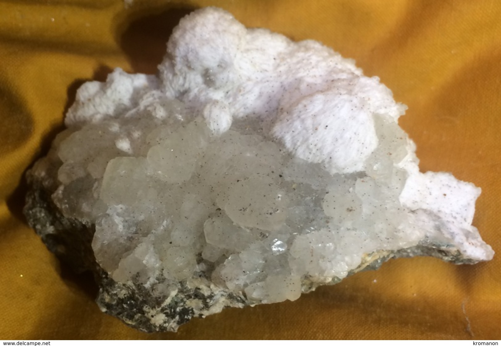 C6 - 7 Barytine Calcite Les Malines 30 - Minerals