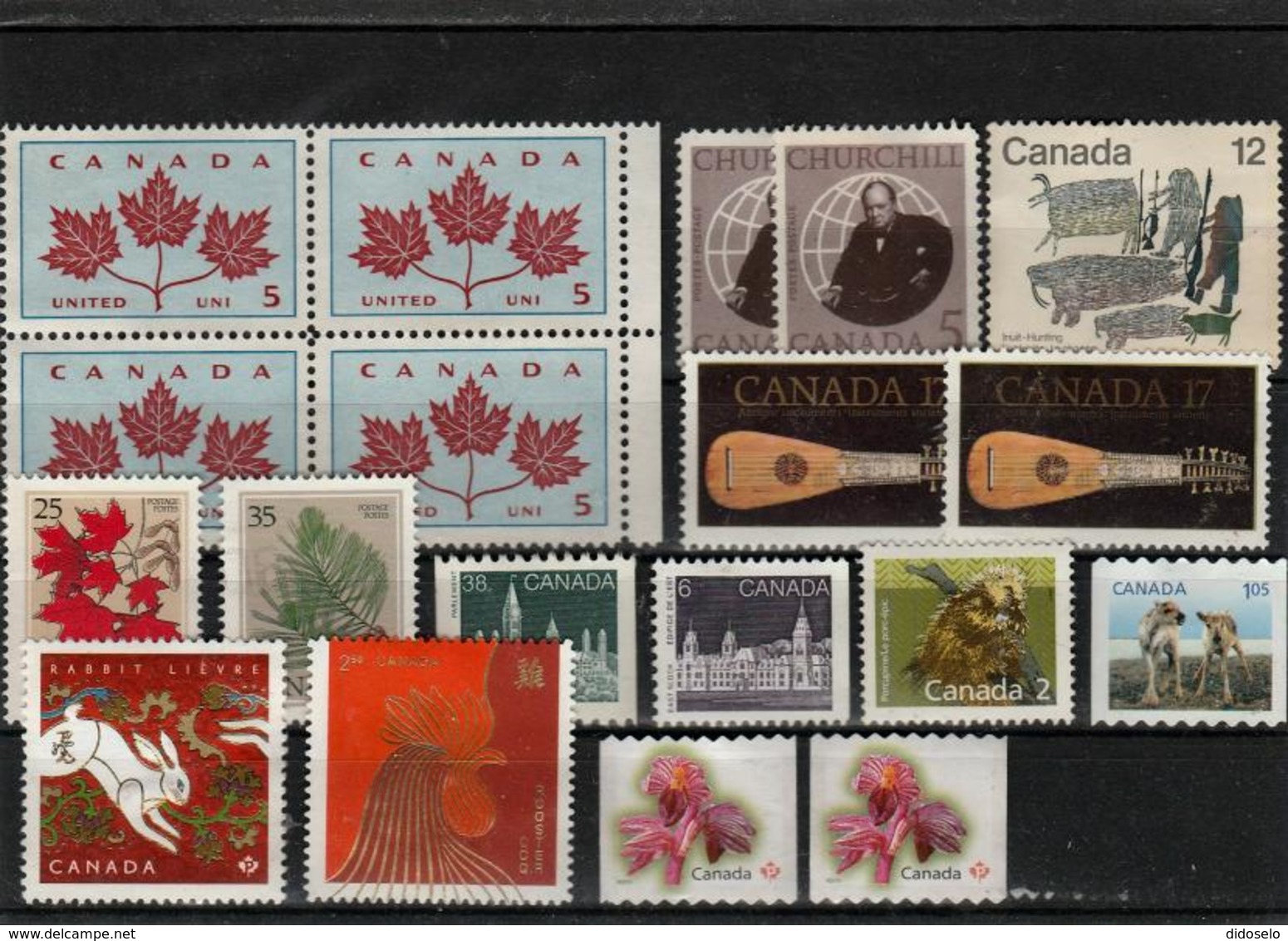 CANADA -LOT OF NOT CANSELED STAMPS - Collections