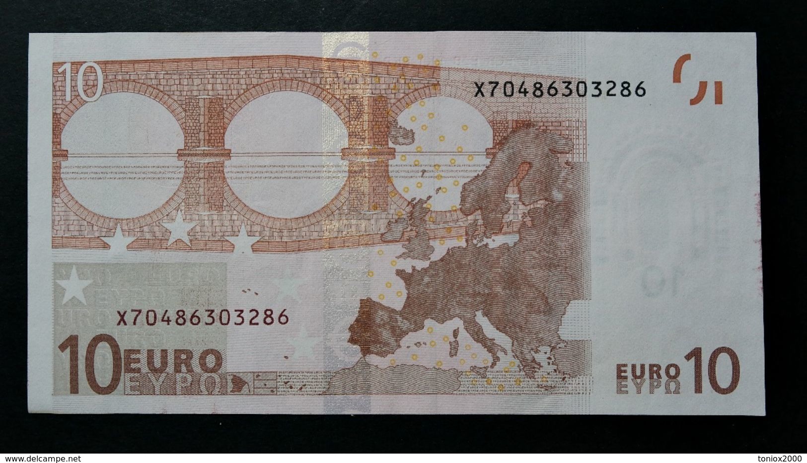 EURO . 10 Euro 2002 Draghi P016 X Germany UNC- (small Crease In Center) - 10 Euro