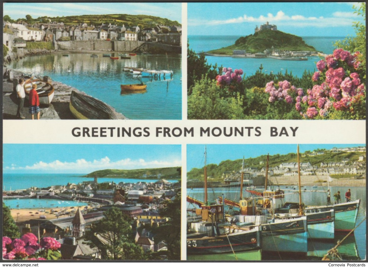 Multiview, Greetings From Mount's Bay, Cornwall, C.1980 - John Hinde Postcard - Other & Unclassified