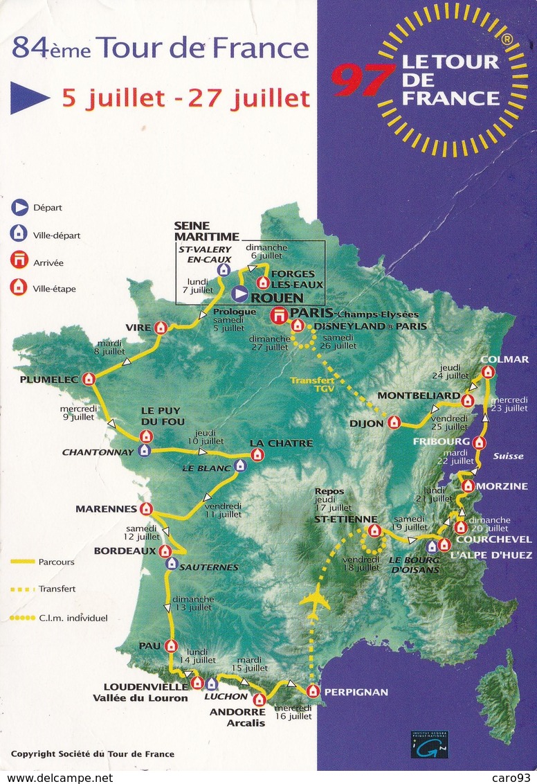 84 ème Tour De France Juillet 1997 - Escalade