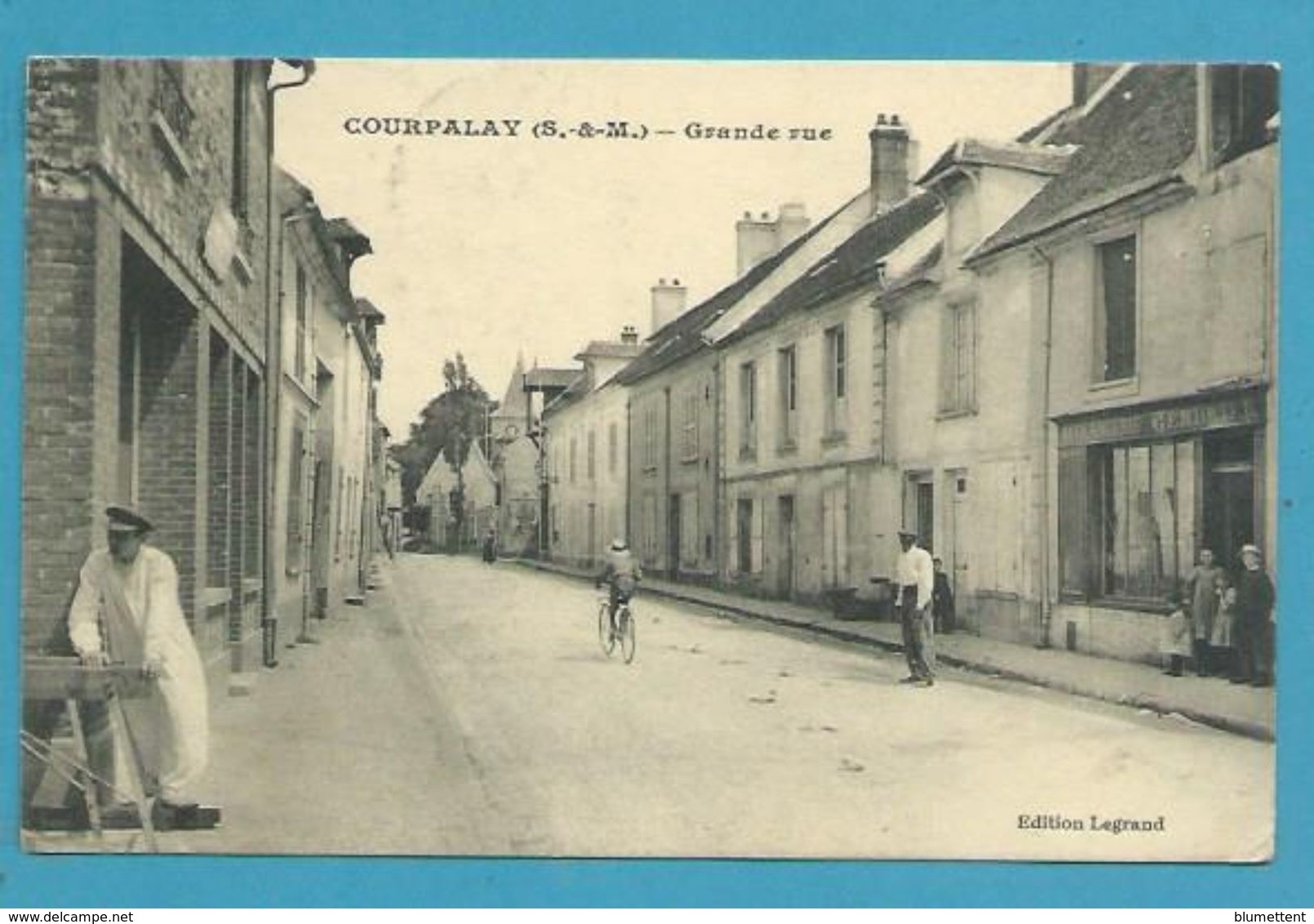 CPA Commerce Métier Grande Rue COURPALAY 77 - Autres & Non Classés