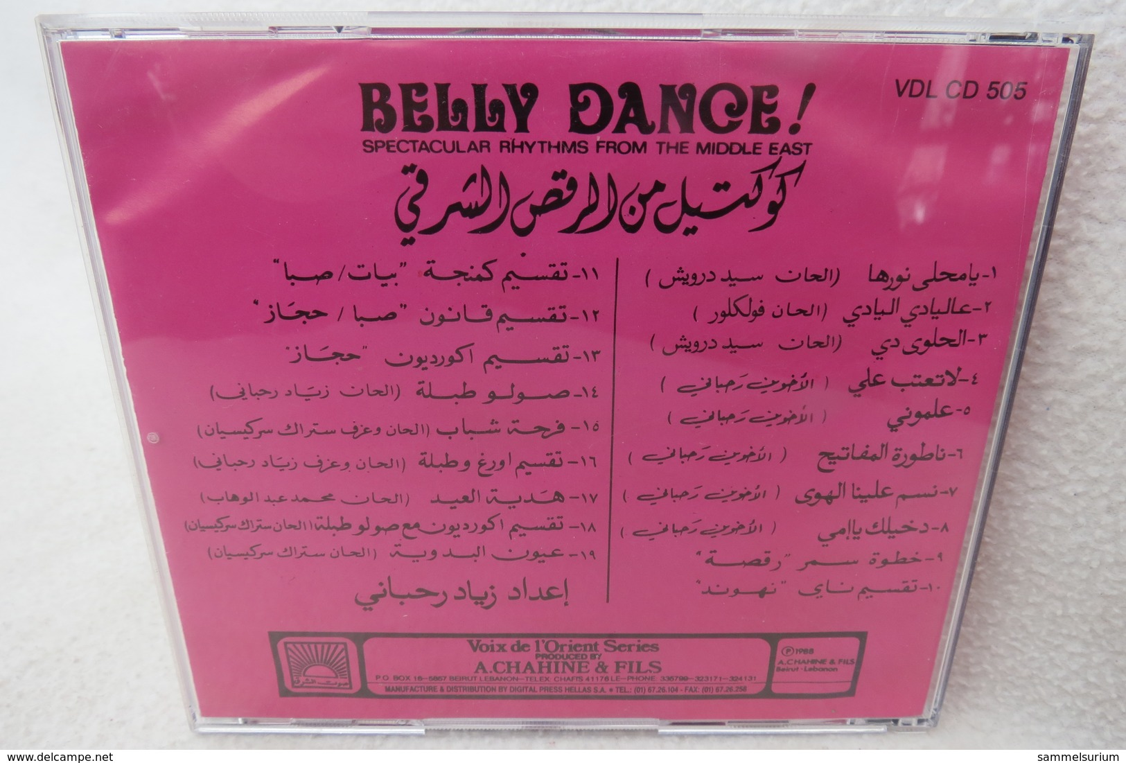 CD "Belly Dance!" Spectacular Rhythms From The Middle East - Otros & Sin Clasificación