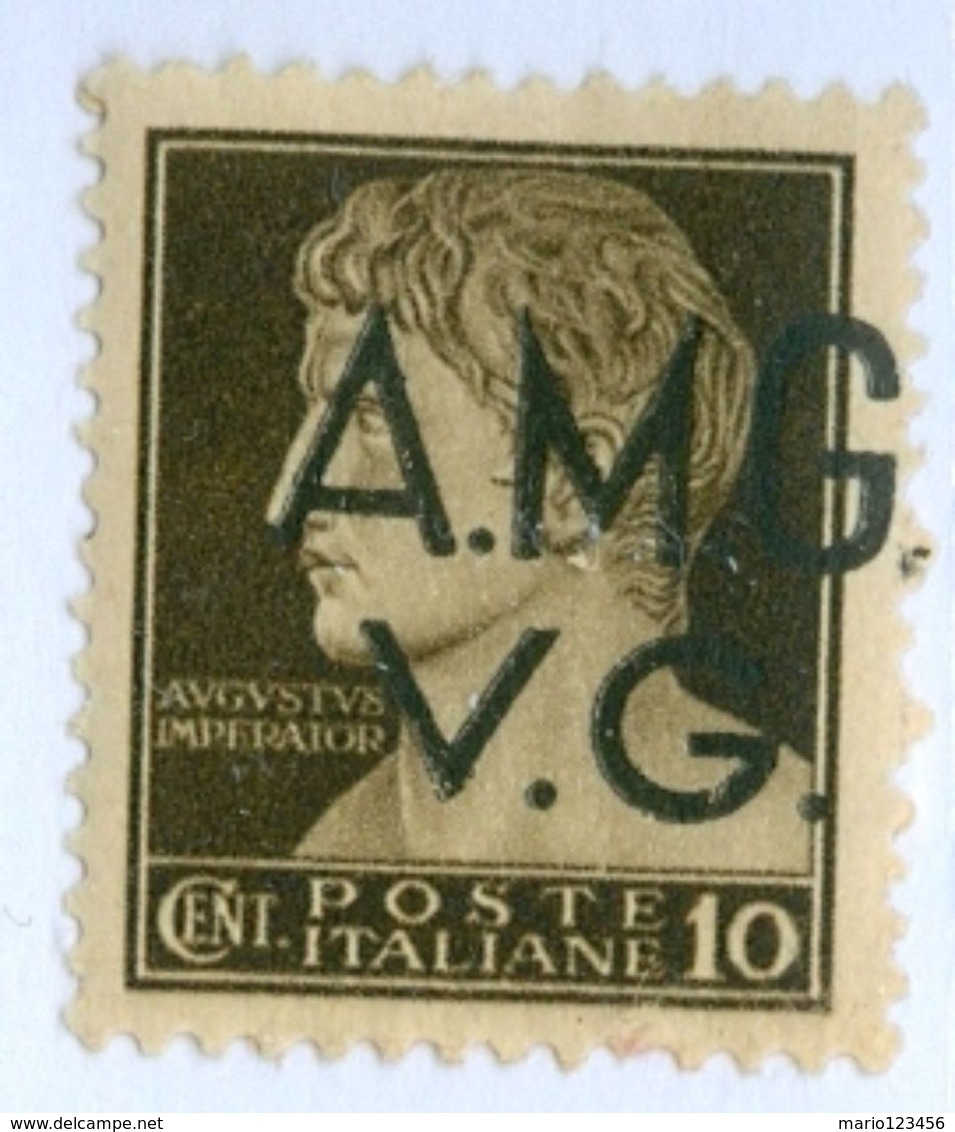 ITALIA, ITALY, OCCUPAZIONE VENEZIA GIULIA, 1945, FRANCOBOLLI NUOVI (MLH*) Sassone AM VG2   Scott 1LN1 - Usati