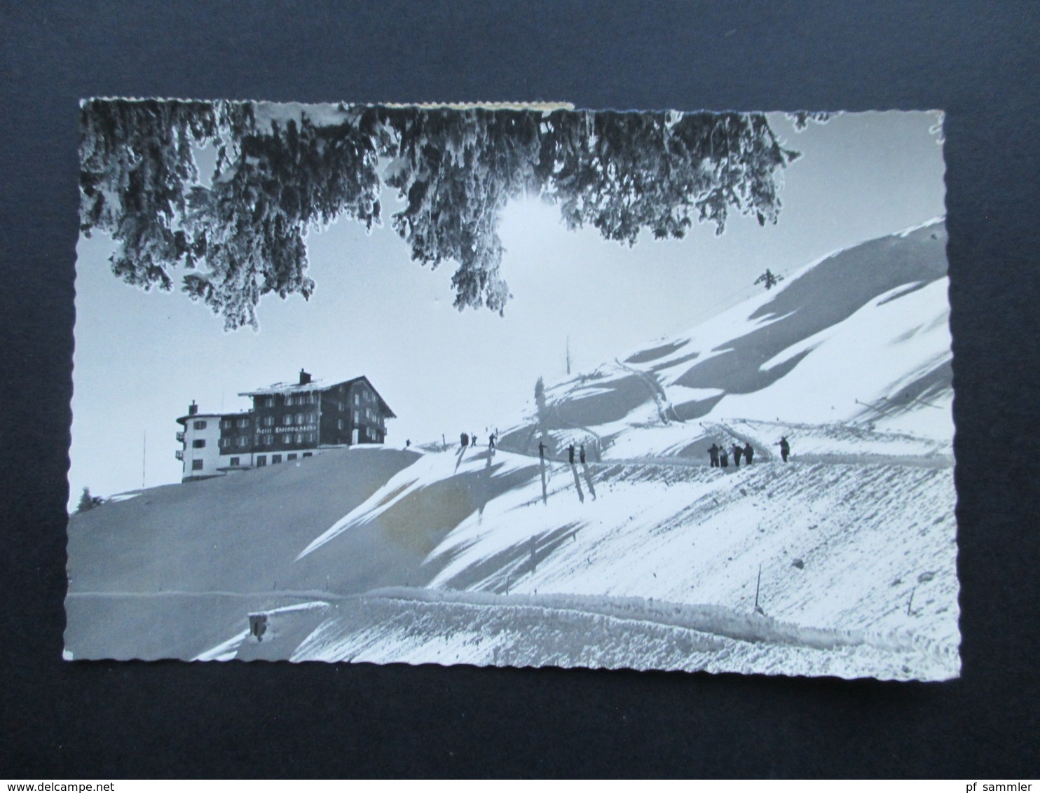 Österreich AK / Echtfoto 1956 Hotel Ehrenbachhöhe (1800m) Kitzbühel. Mit Flugpost Nach Bangka Indonesien! Sonderstempel - Alberghi & Ristoranti