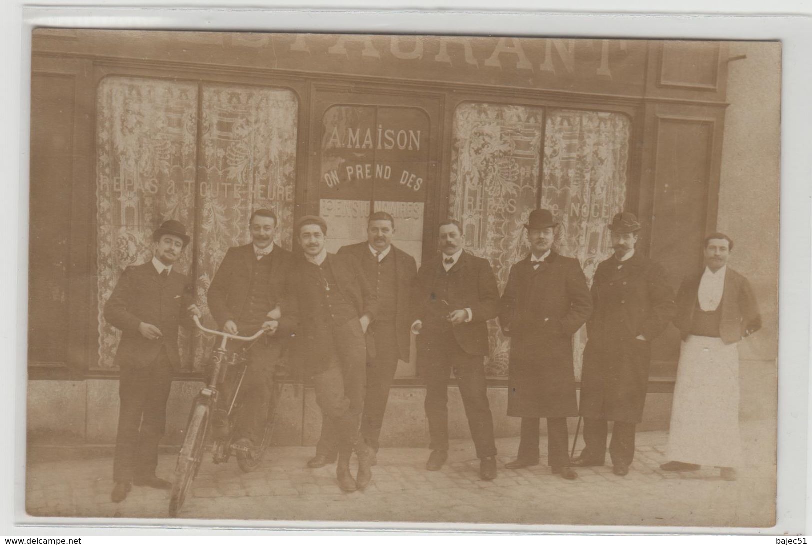 1 Carte Photo à Identifier ?? " Restaurant A.Maison " - A Identifier