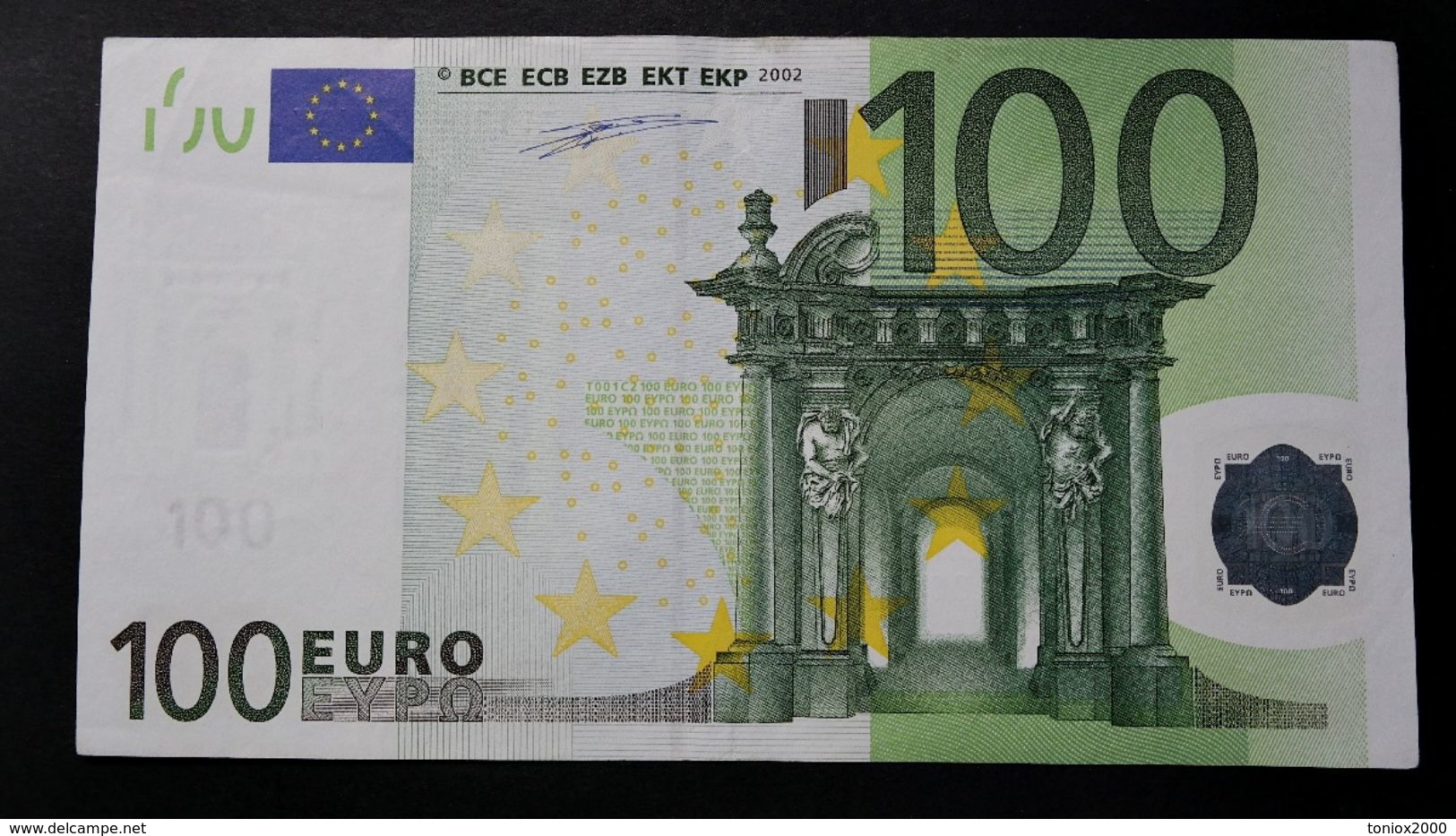 EURO . 100 Euro 2002 Duisenberg T001 Z Belgium XF+ - 100 Euro