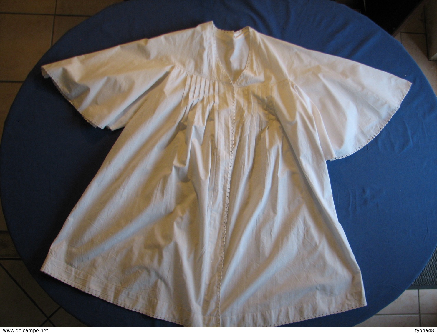 171 - Chemise En Coton, Monogrammée MS - 1900-1940