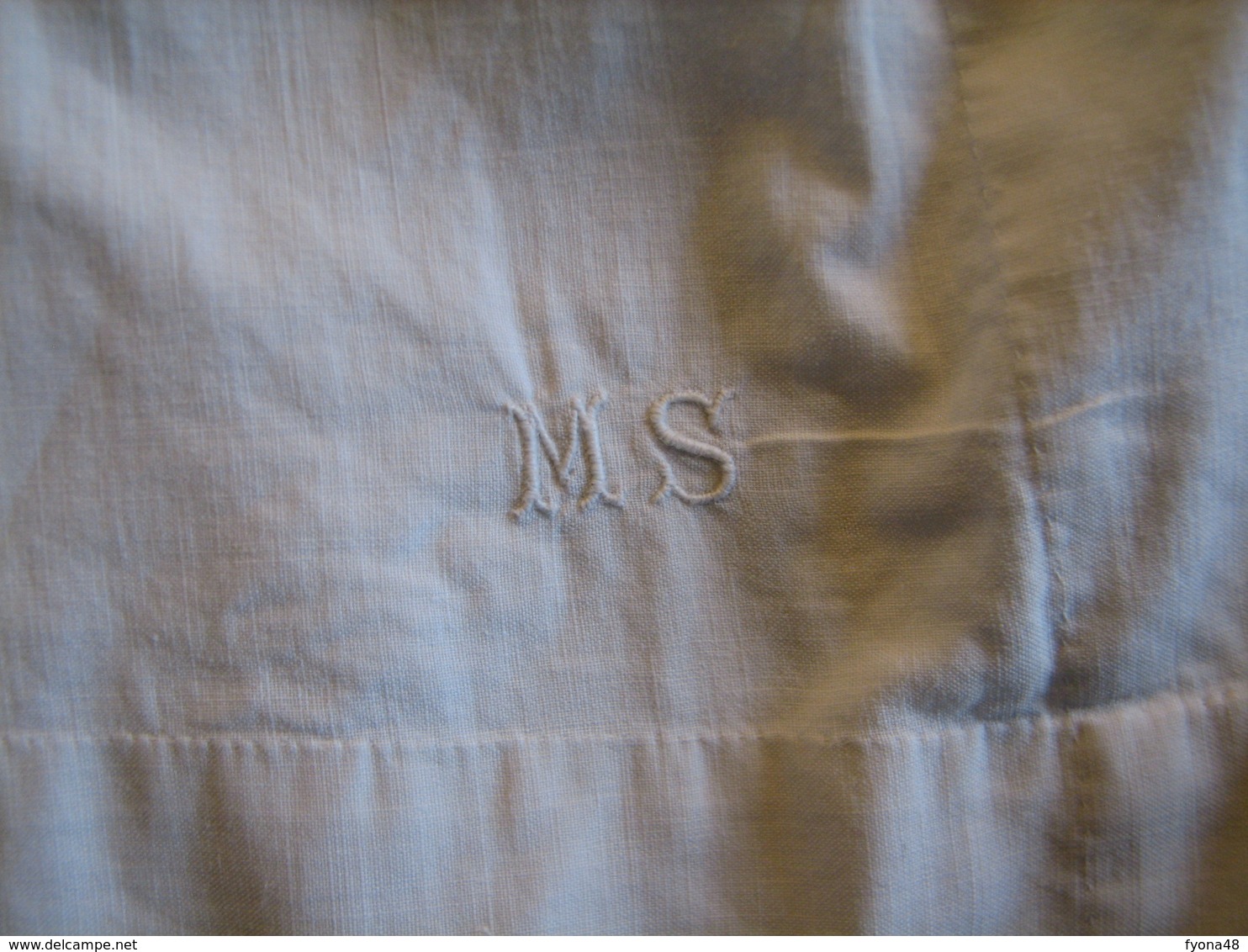 171 - Chemise En Coton, Monogrammée MS - 1900-1940