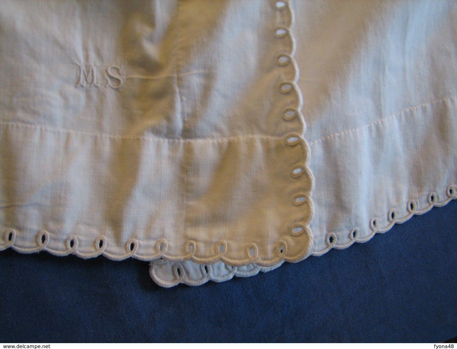 171 - Chemise En Coton, Monogrammée MS - 1900-1940