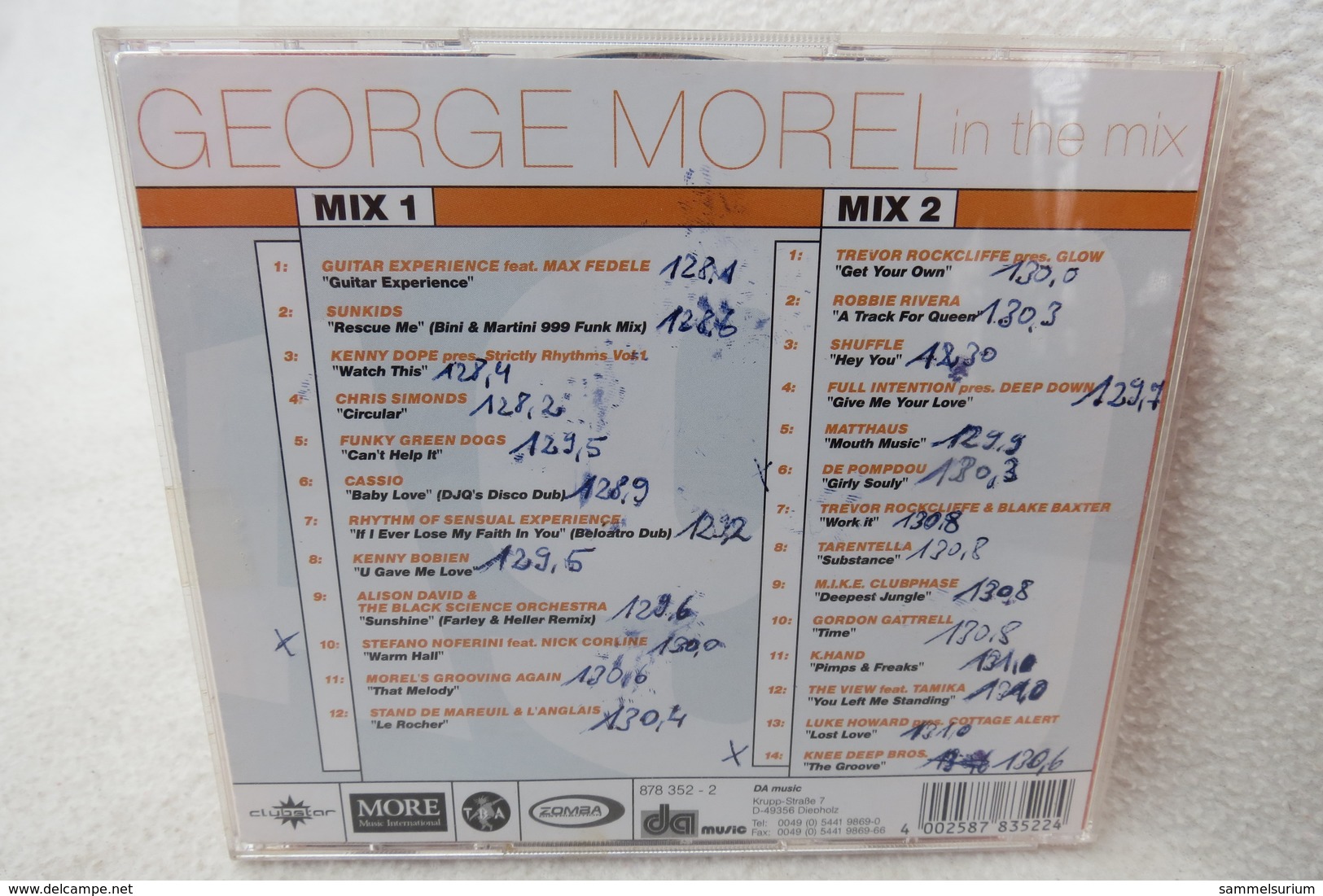 2 CDs "George Morel" In The Mix - Dance, Techno & House