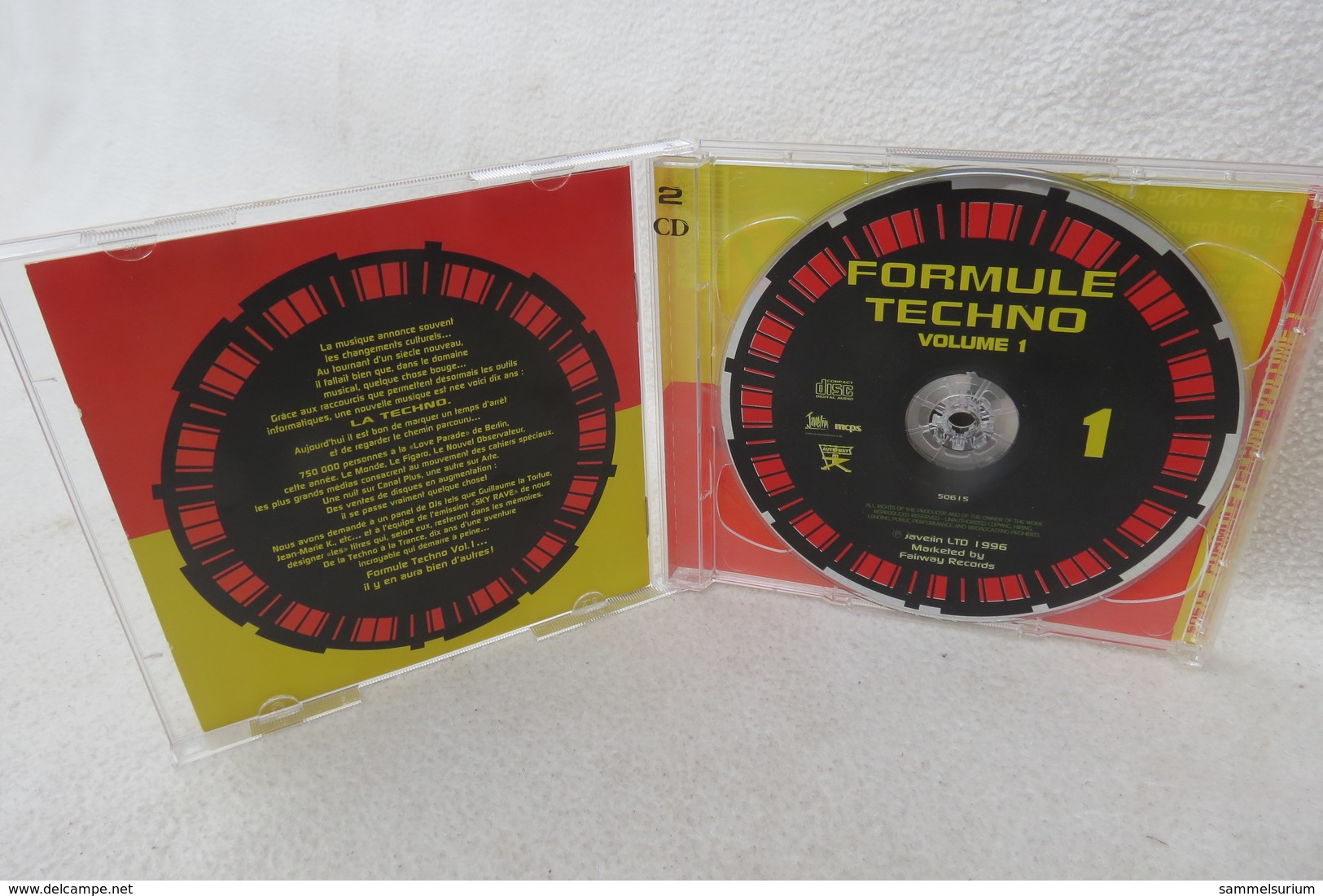 2 CDs "Formule Techno" Vol. 1 - Dance, Techno & House