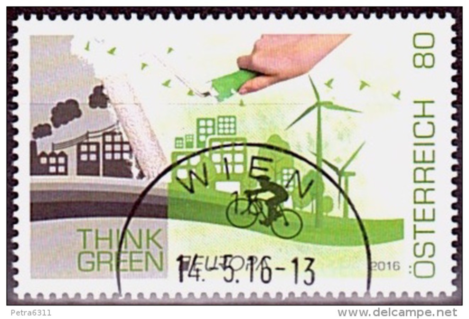 Austria Österreich 2016 EUROPA 2016 - Think Green  USED / O / GESTEMPELT - Used Stamps