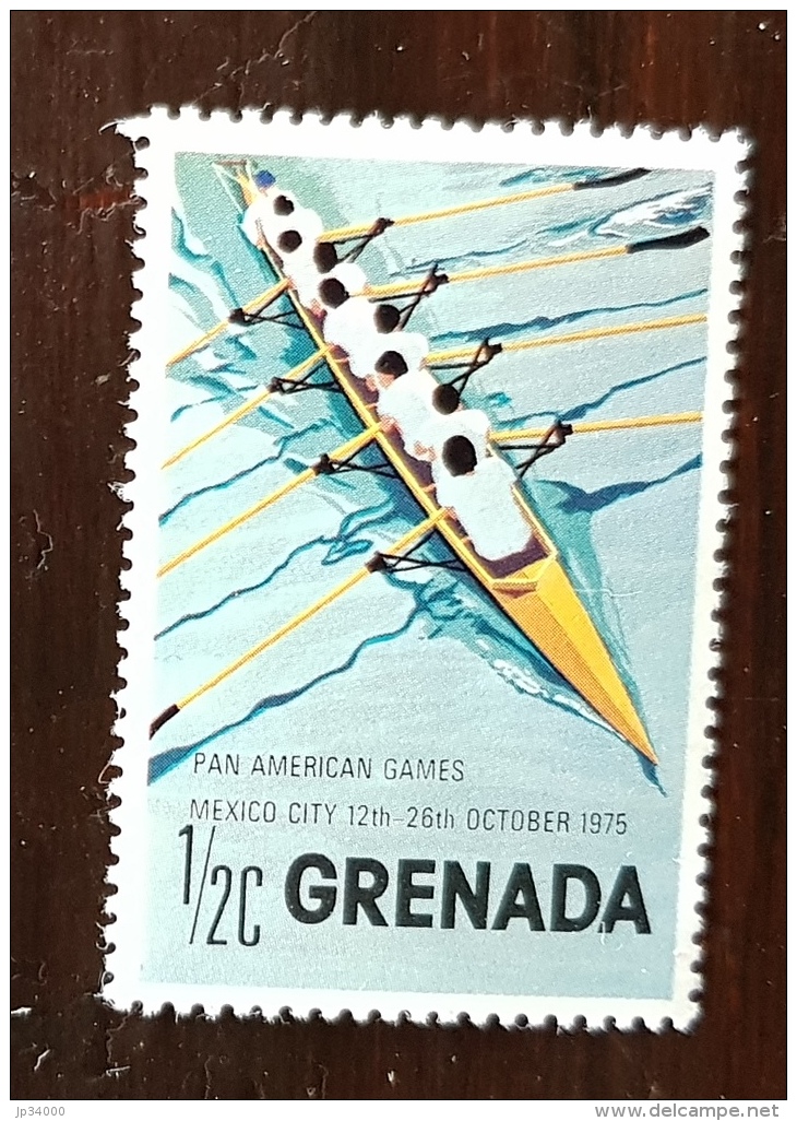 GRENADA-GRENADE AVIRON, ROWING, REMO  1 Valeur PAN AMERICAN GAMES 1971 ** MNH Neuf Sans Charniere - Rudersport