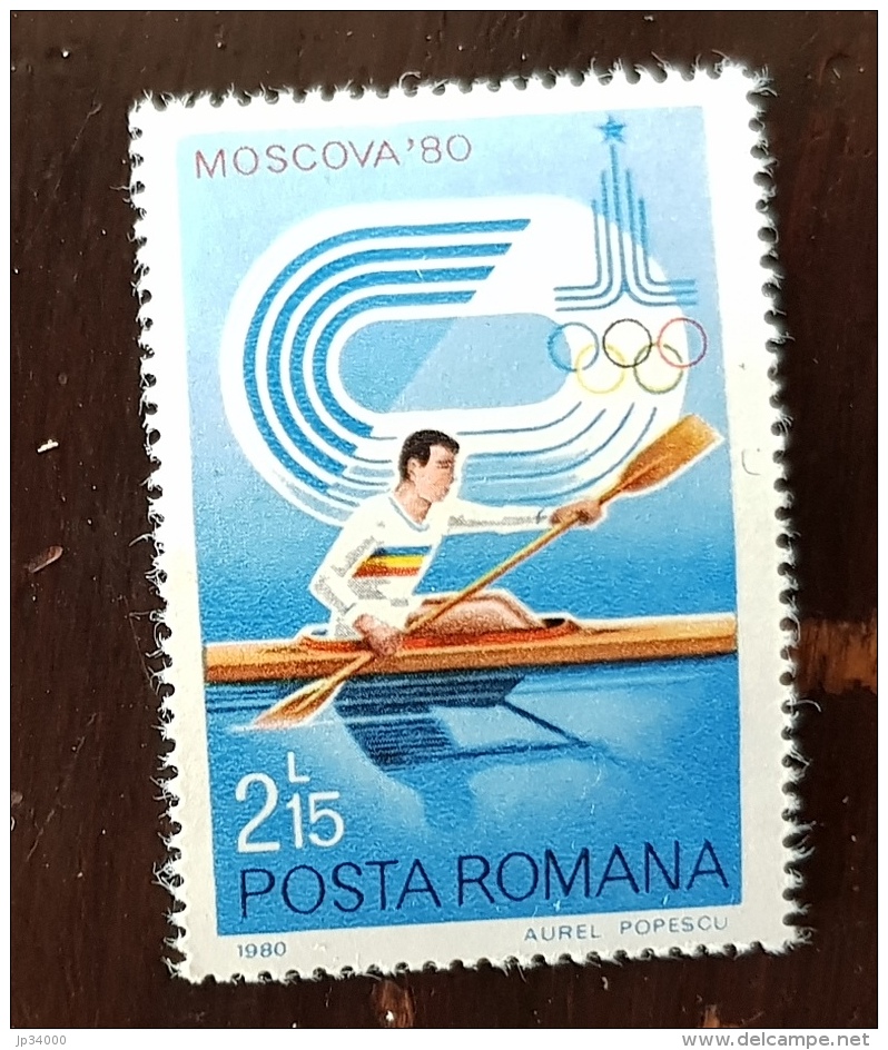 ROUMANIE AVIRON, ROWING, REMO  1 Valeur J.O. MOSCOU 80  ** MNH Neuf Sans Charniere 1 - Rowing