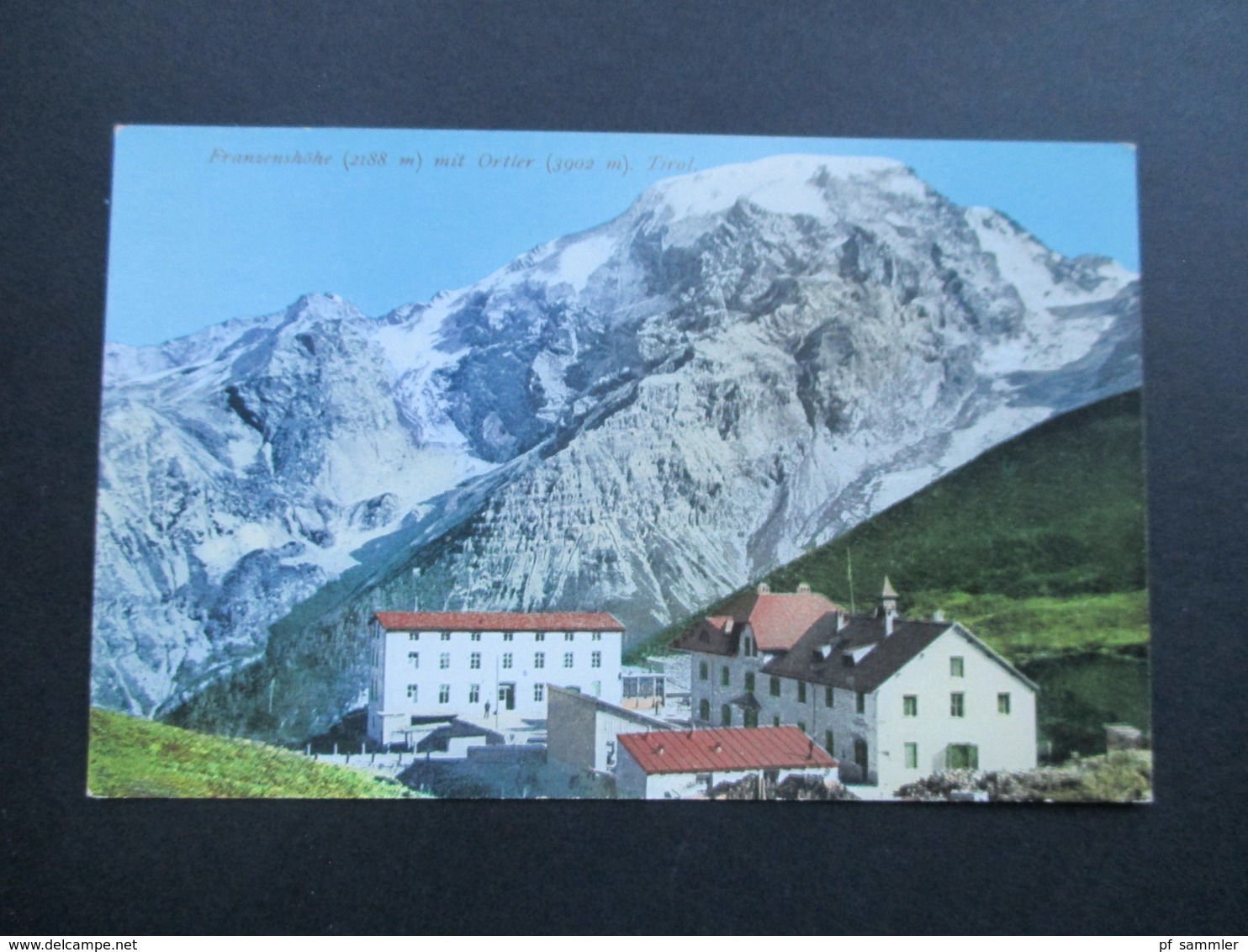 Österreich Um 1910 Post Alpen Hotel Josef Peer. Stifserjoch. Franzenshöhe. (2188m)  Joh. F. Amonn - Hotels & Gaststätten