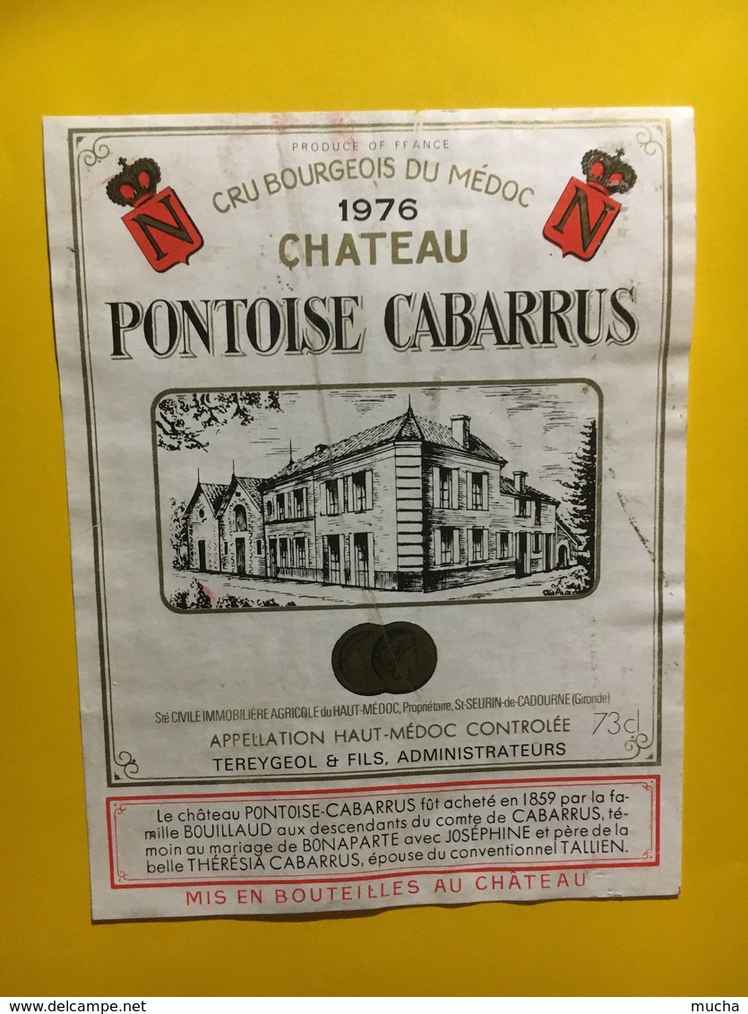 6978 - Château Pontoise Cabarrus 1976 Haut-Médoc - Bordeaux