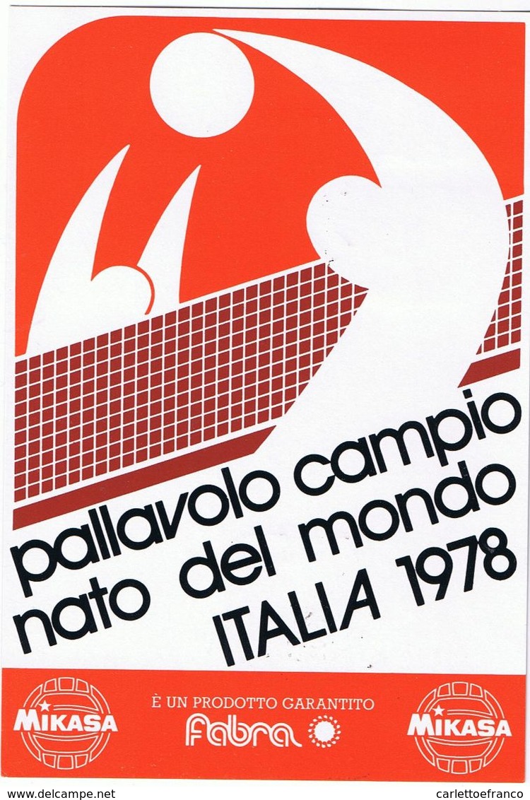 Campionato Del Mondo Di Pallavolo Italia 1978 - Volleyball