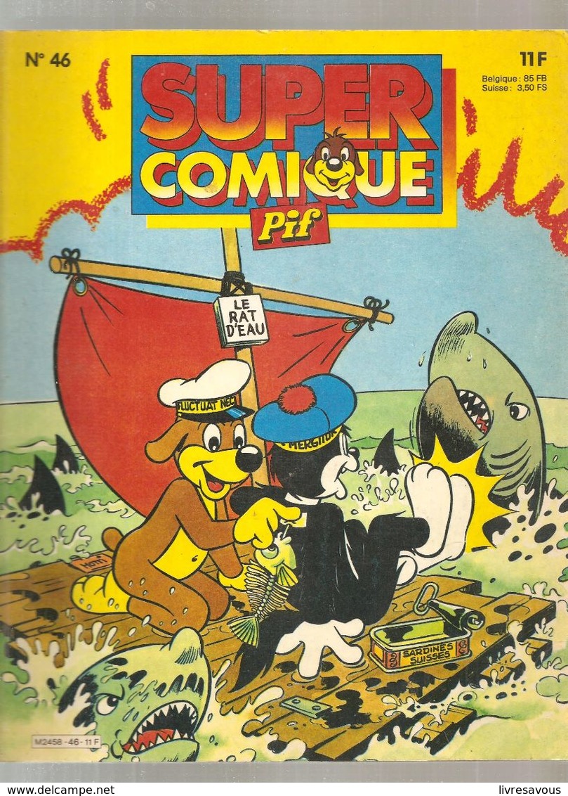 SUPER COMIQUE PIF N°46 De 1986 LE RAT D'EAU - Pif & Hercule