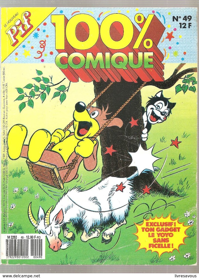 PIF Présente 100% Comique N°49 De Mai 1987 - Pif & Hercule