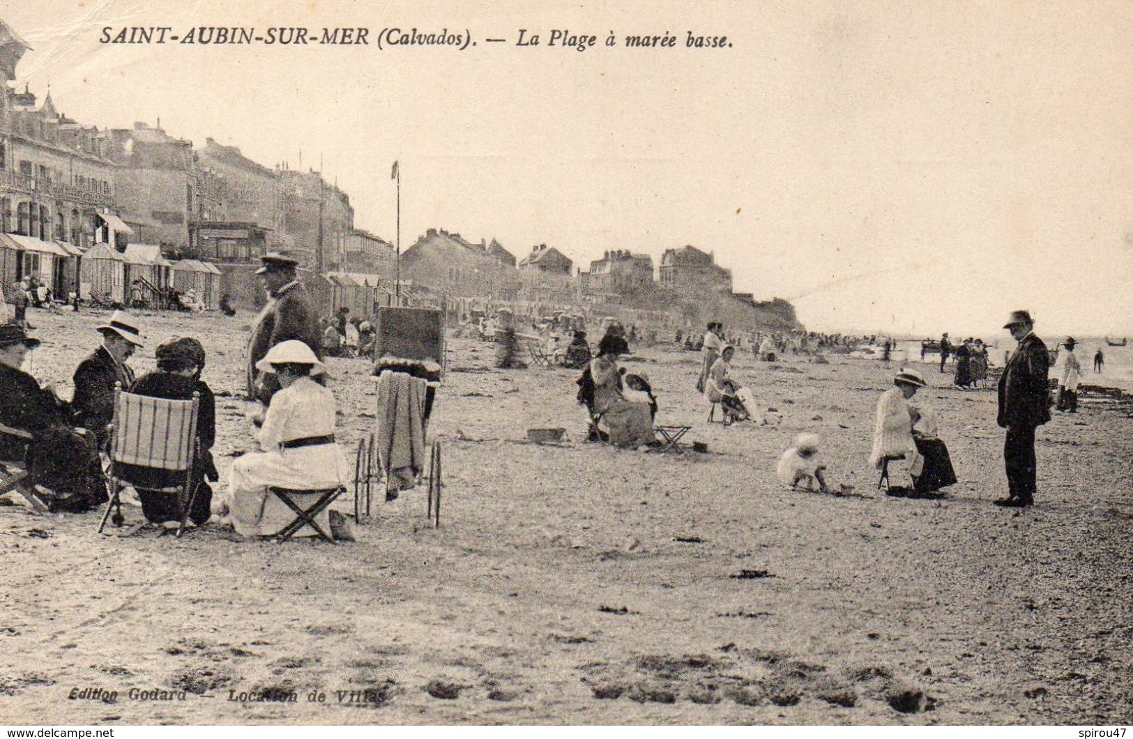 CPA SAINT AUBIN - LA PLAGE A MAREE BASSE - Saint Aubin