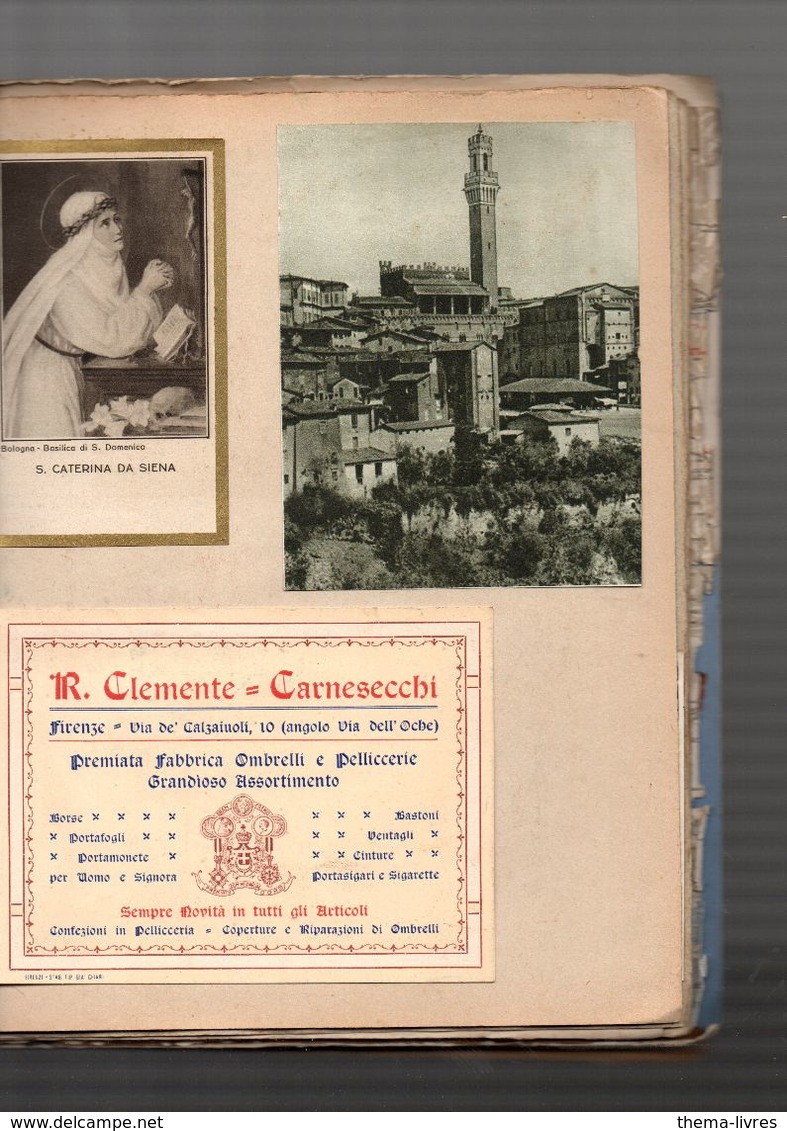 Journal De Voyage En Italie 1933 2 Fortes Chemises Avec Des Centaines De Documents Inclus - Manuscrits