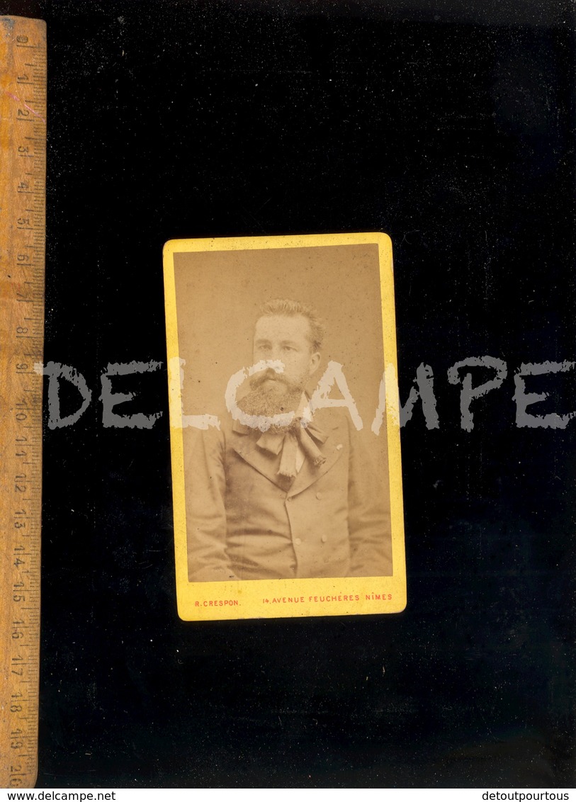 Photographie CDV : Paul SOLEILLET Explorateur Des Colonies Afrique St Louis Sénégal 1880 / Photo R CRESPON à NIMES - Personnes Identifiées