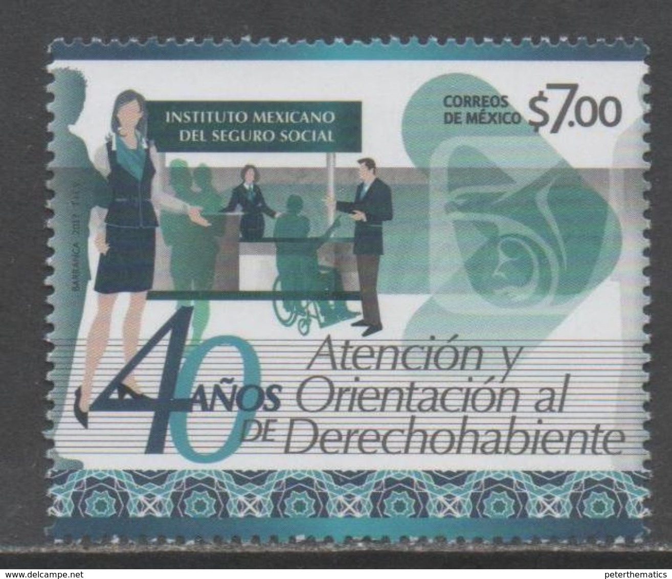 MEXICO, 2017, MNH, SOCIAL SECURITY, HANDICAPPED PEOPLE, 1v - Unclassified