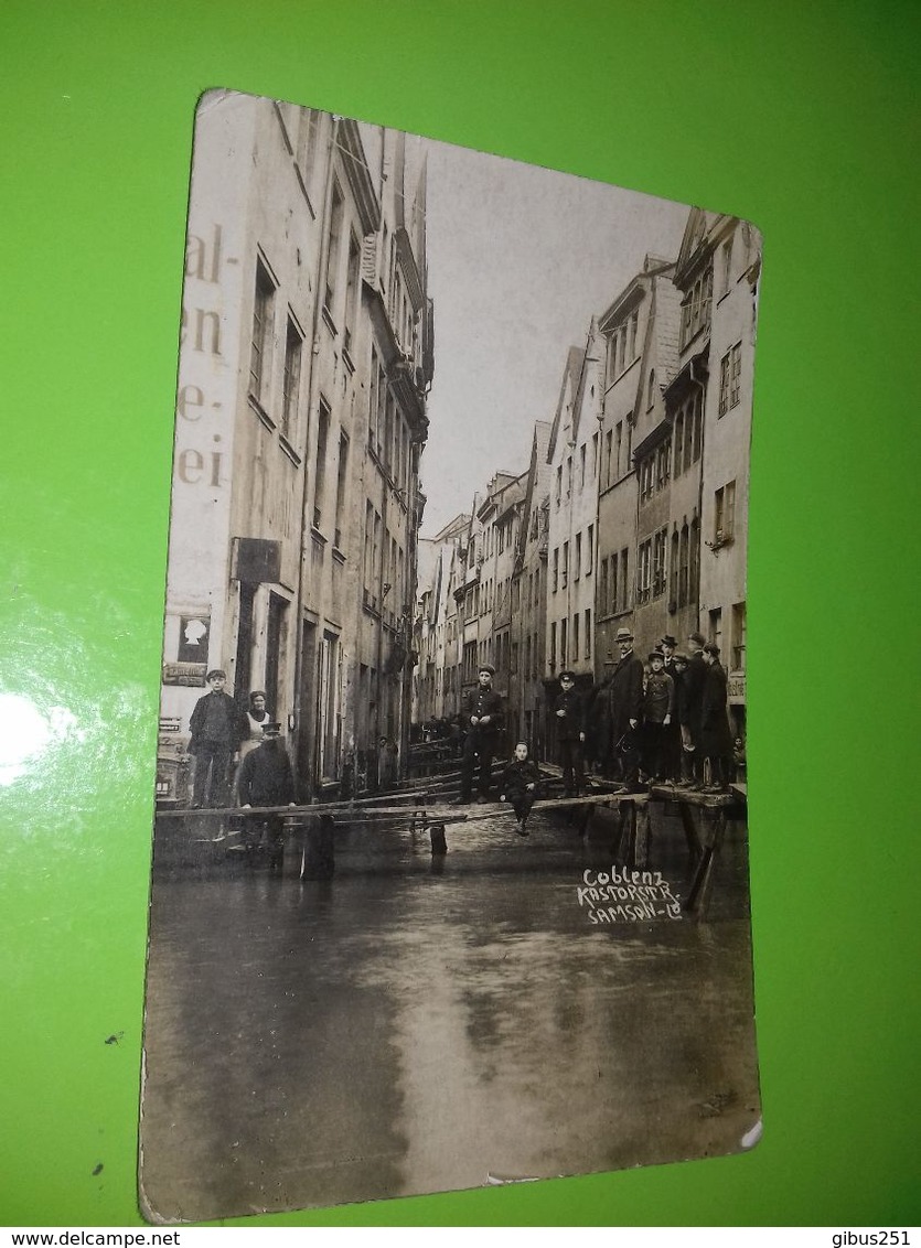 CARTE PHOTO RARE KOBLENZ/COBLENZ INONDATIONS - Koblenz