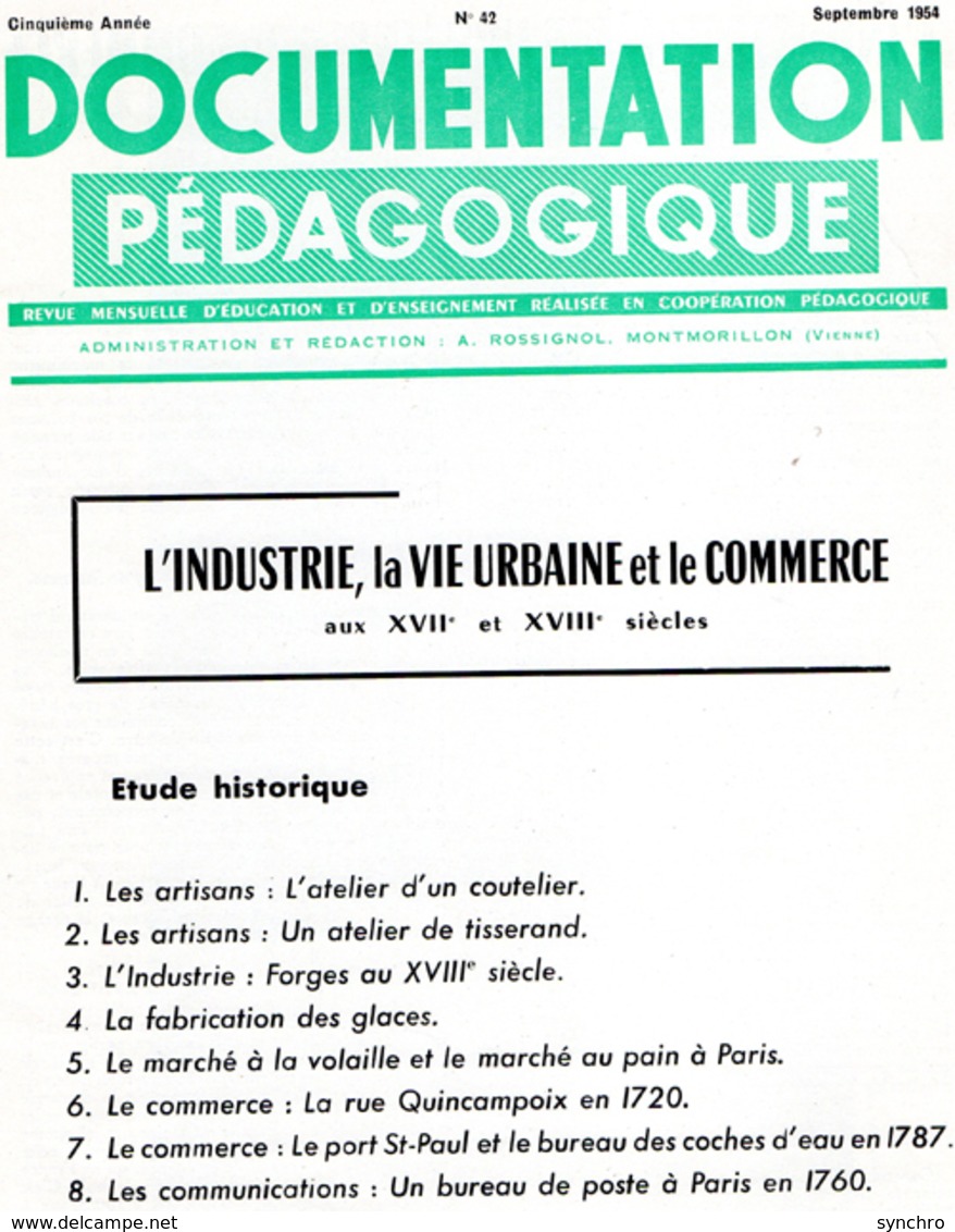 Documentation Pedagogique  N° 42 Complet - Documents Historiques