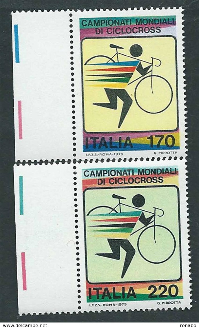 Italia, Italy, Italien 1979; Campionati Mondiali Di Ciclocross. Serie Completa Di Bordo. Nuovi. - Ciclismo