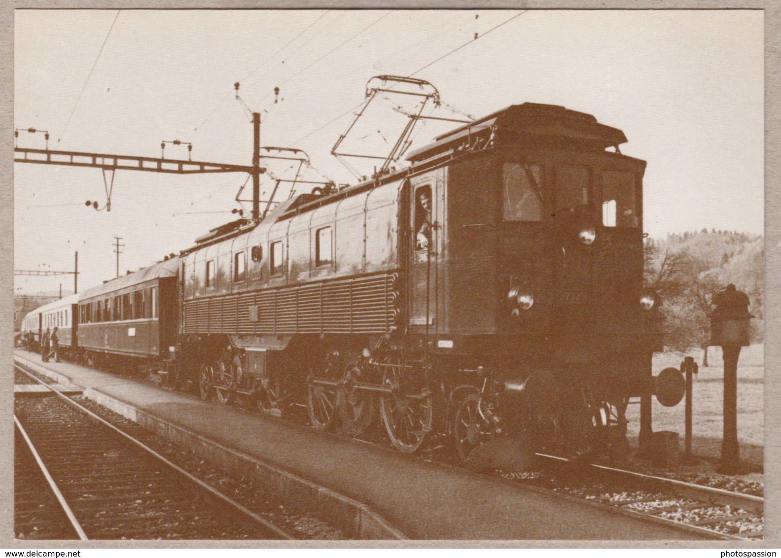 SBB CFF Be 4/6 Nr. 12320 Mit Ehemaligen Pullmanwagen Auf Extrafahrt Im Tösstal, Mai 1980 - Railway - Trains - Bahn - Trains