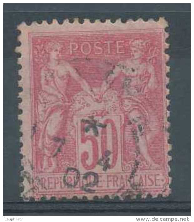 [101397] O/Used-N° 104, 50c Rose Pâle, Sage Type III, Belle Fraîcheur - 1898-1900 Sage (Tipo III)