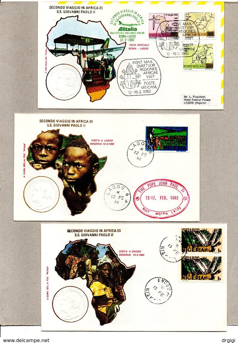 VIAGGI PAPALI - PAPALE REISEN GIOVANNI PAOLO II 1982 AFRICA 2° (V.DESCRIZIONE) - Sonstige & Ohne Zuordnung