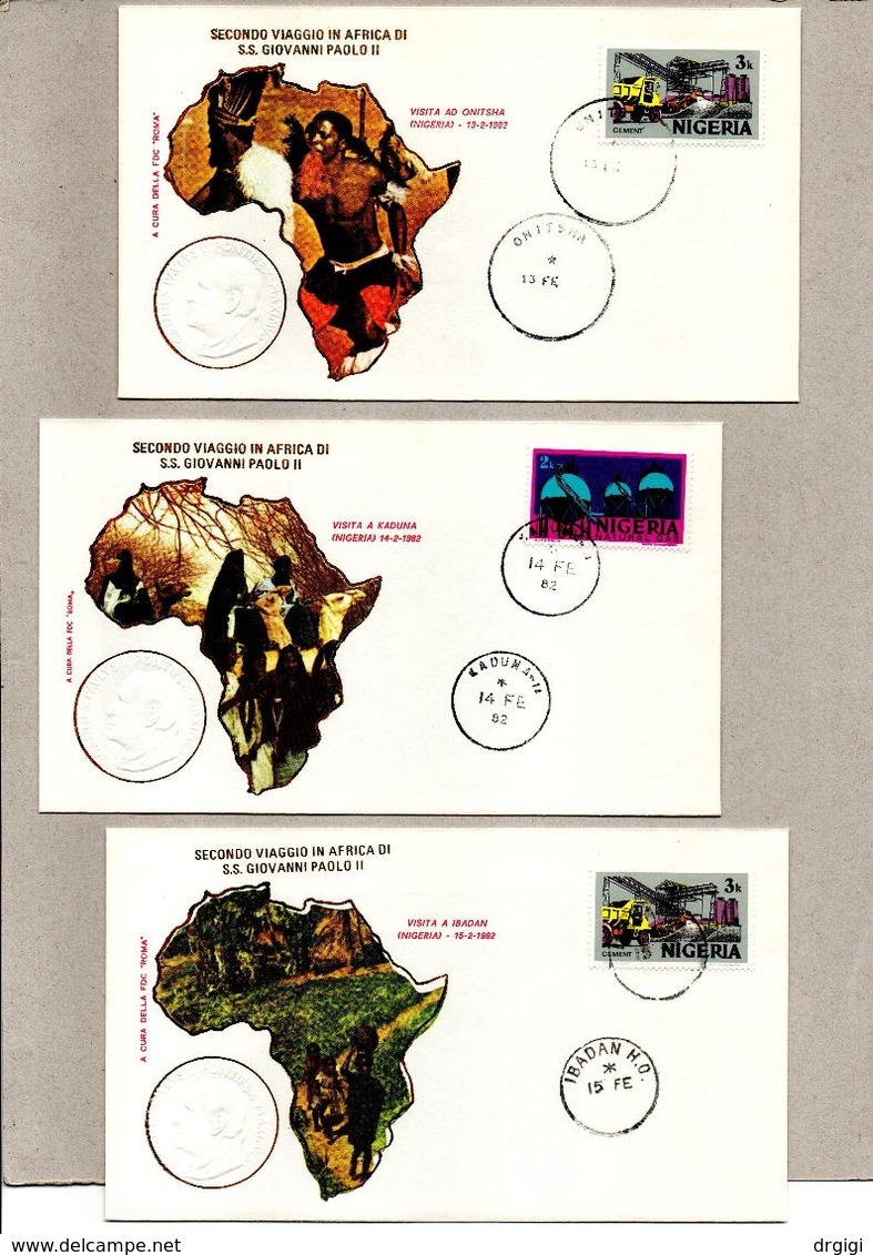 VIAGGI PAPALI - PAPALE REISEN GIOVANNI PAOLO II 1982 AFRICA 2° (V.DESCRIZIONE) - Sonstige & Ohne Zuordnung