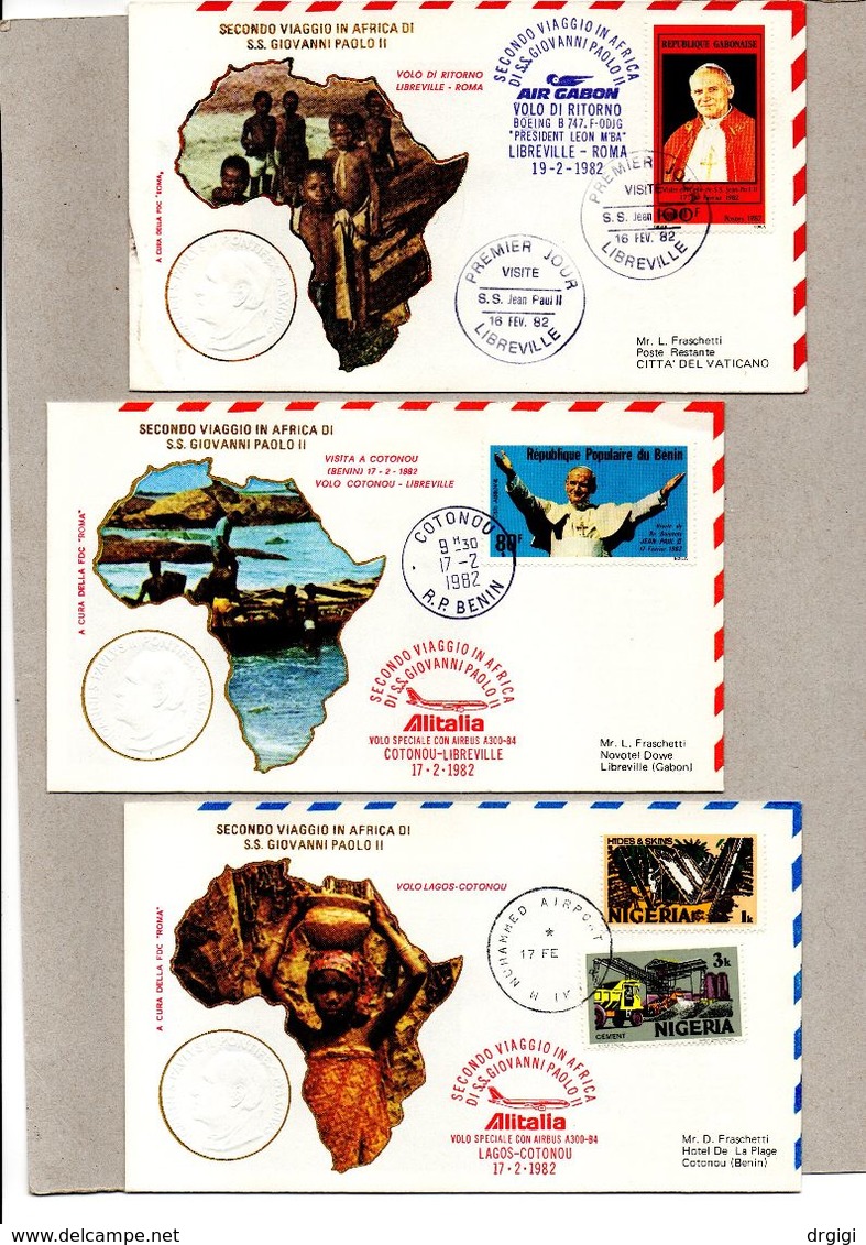 VIAGGI PAPALI - PAPALE REISEN GIOVANNI PAOLO II 1982 AFRICA 2° (V.DESCRIZIONE) - Sonstige & Ohne Zuordnung