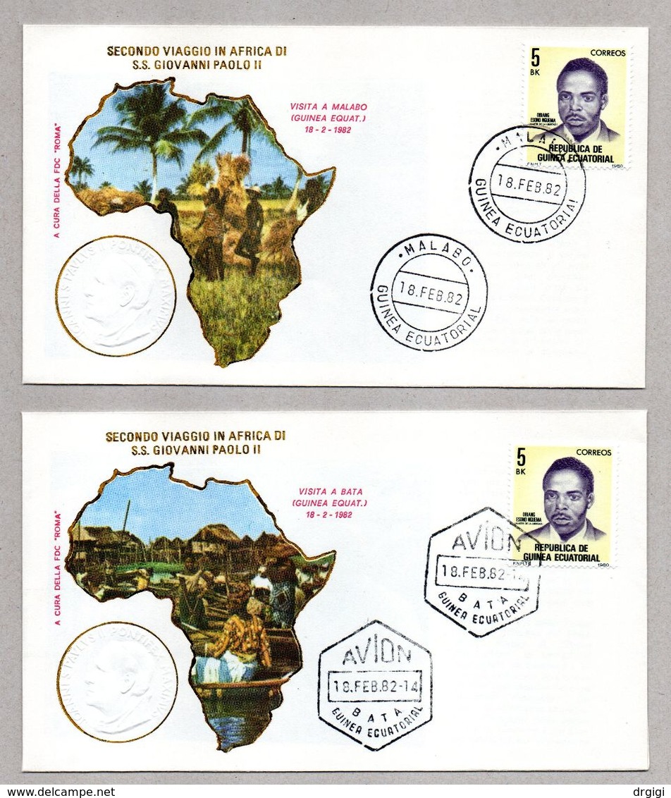 VIAGGI PAPALI - PAPALE REISEN GIOVANNI PAOLO II 1982 AFRICA 2° (V.DESCRIZIONE) - Sonstige & Ohne Zuordnung