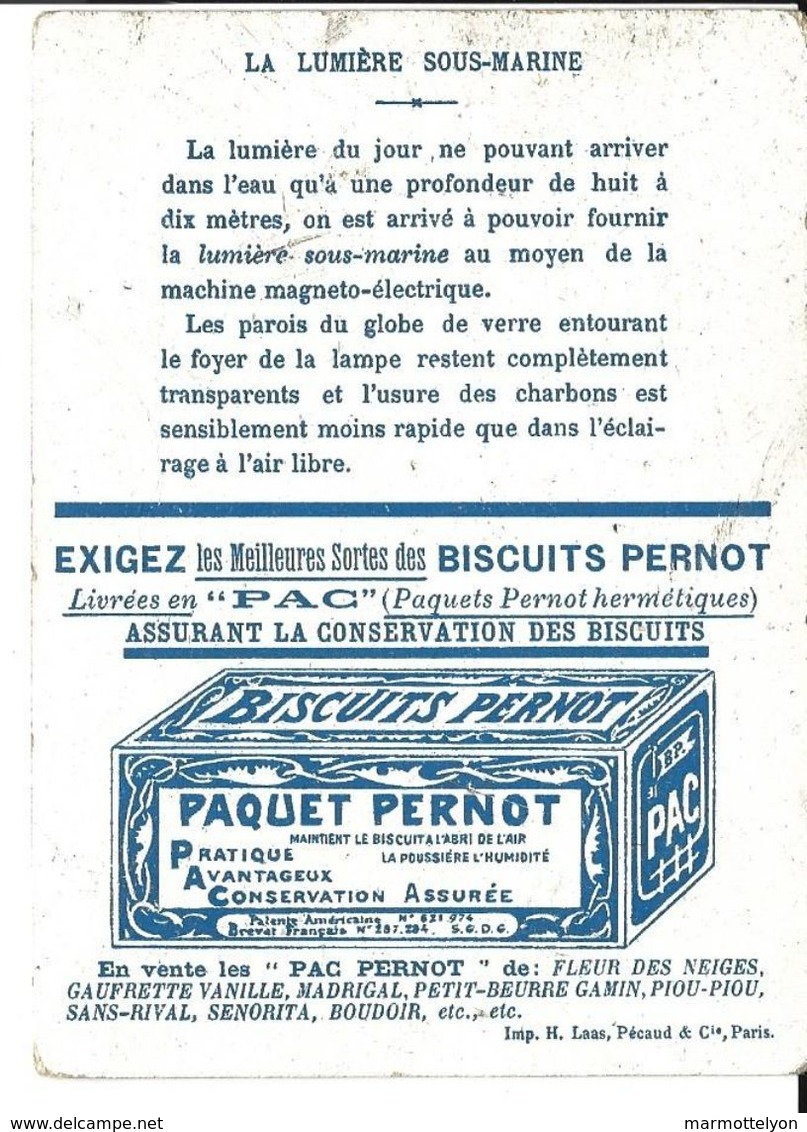 Chromo - Biscuits Pernot - L'éclairage Sous Marin - Pernot