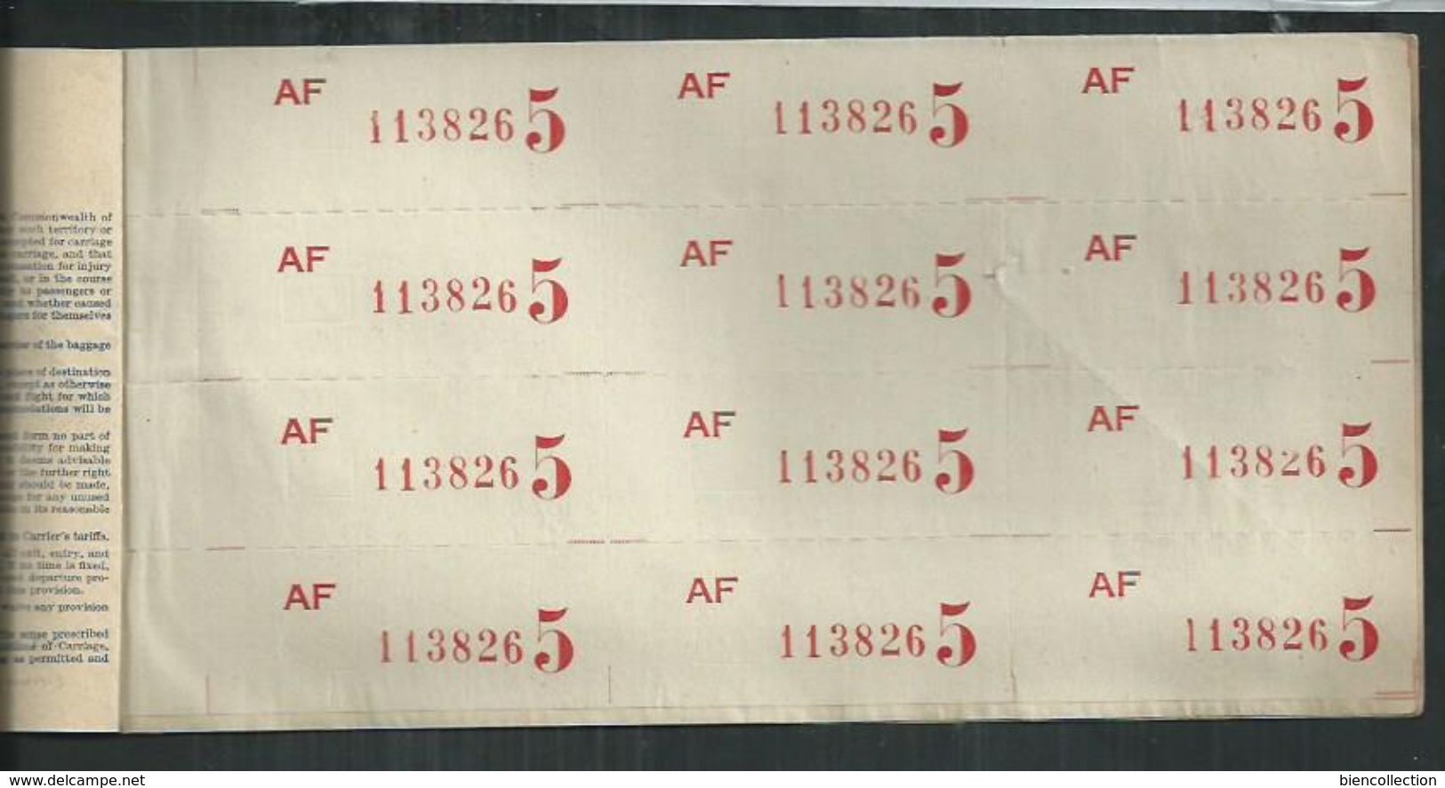 Billet AIR FRANCE  Paris- Genève 1950 Ou 1951 - Europa