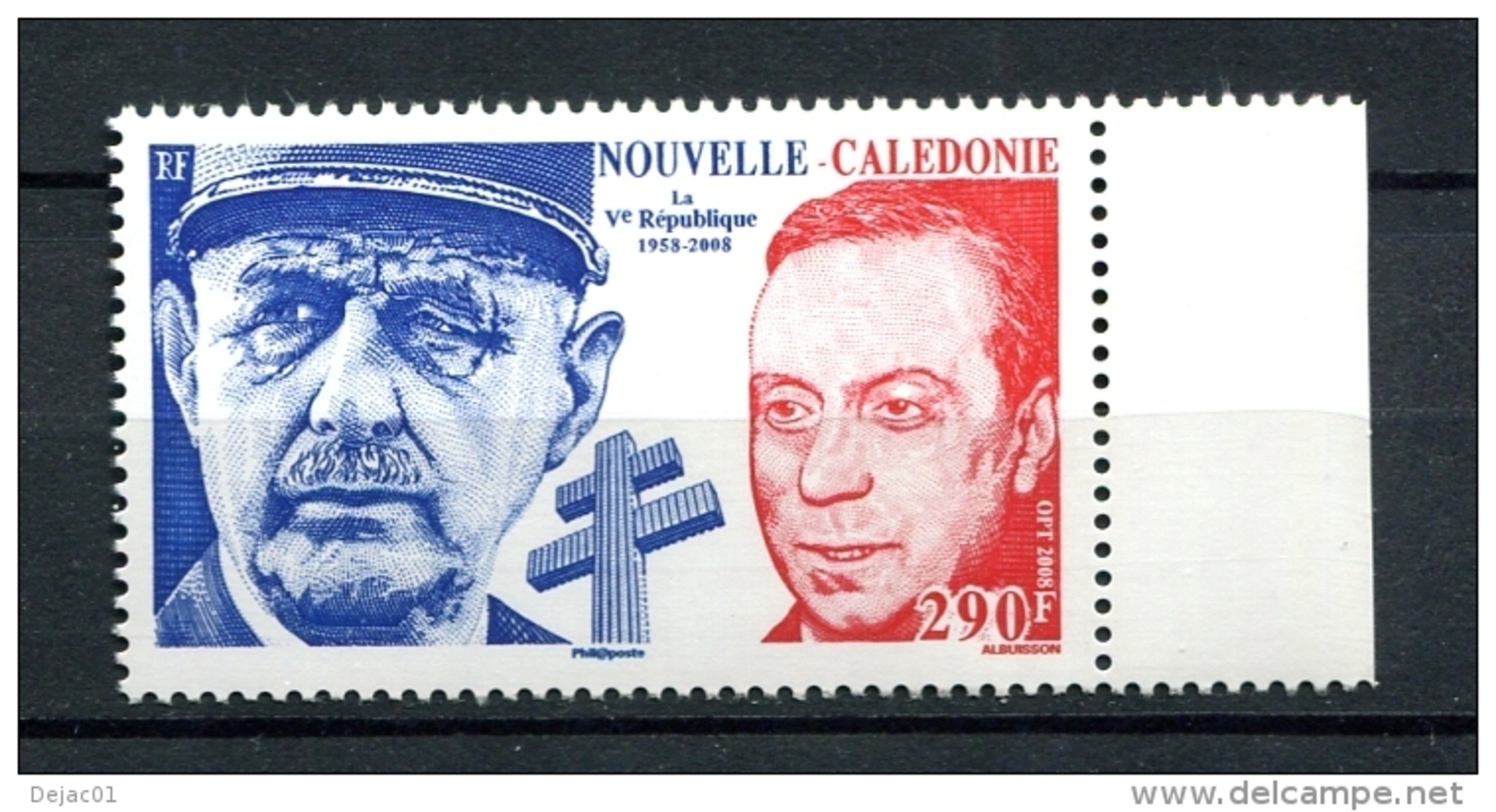 Thème Général De Gaulle - NOUVELLE-CALEDONIE - Yvert 1054 Neuf XXX - De Gaulle (General)