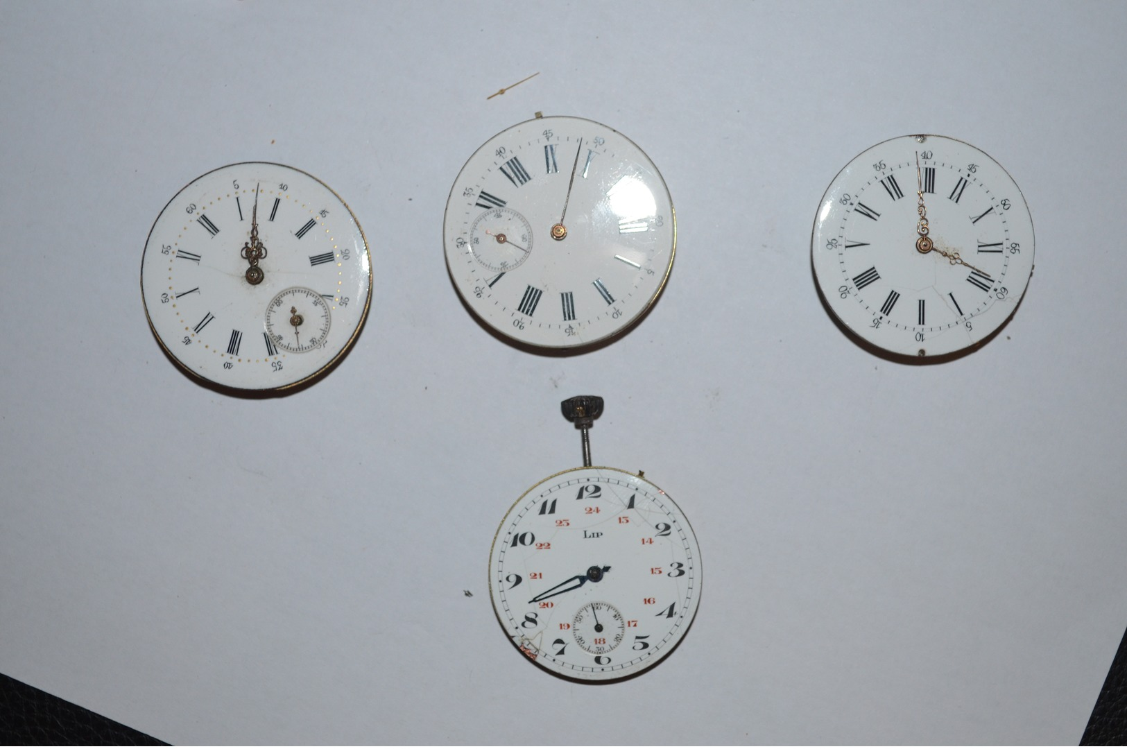 1 Lot De 4 Mouvement Montres Gousset - Horloge: Zakhorloge