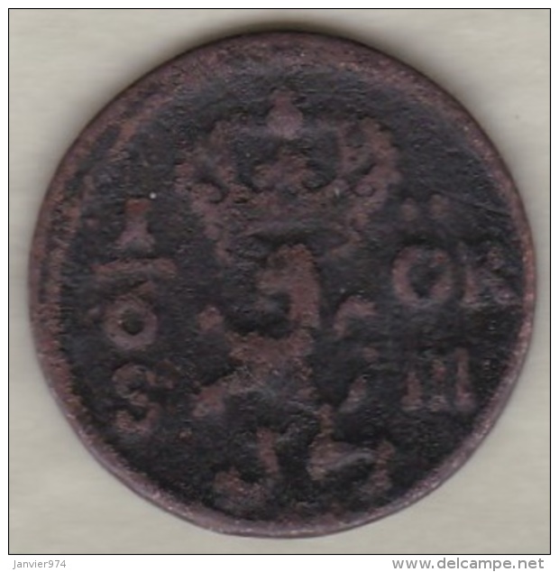 Sweden 1/6 Öre 1666 Sm .Carl XI . KM# 254 - Suecia