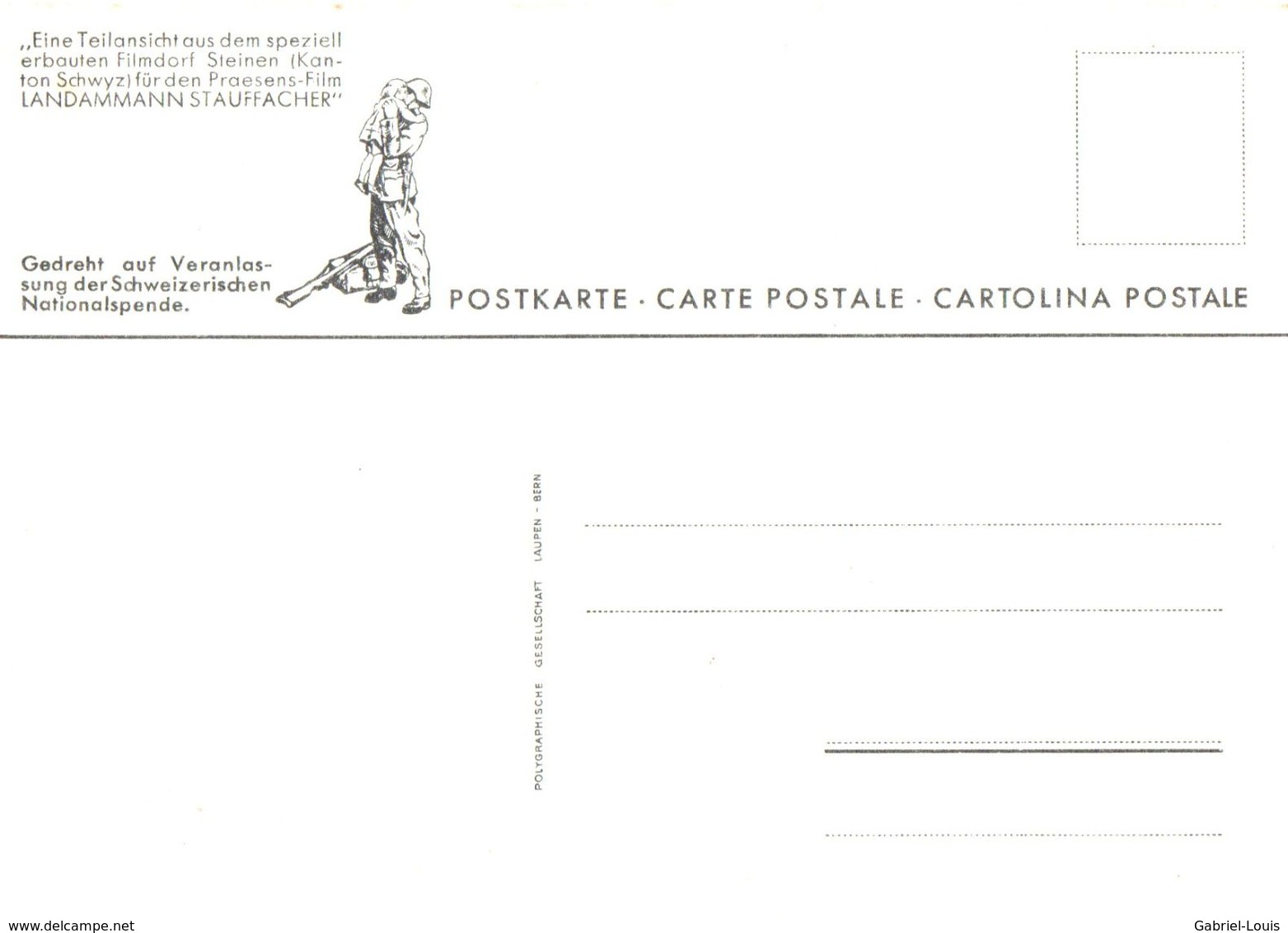 LANDAMMANN STAUFFACHER  Film Kino 1941 - Schweiz - Suisse (10 X 15 Cm) - Autres & Non Classés