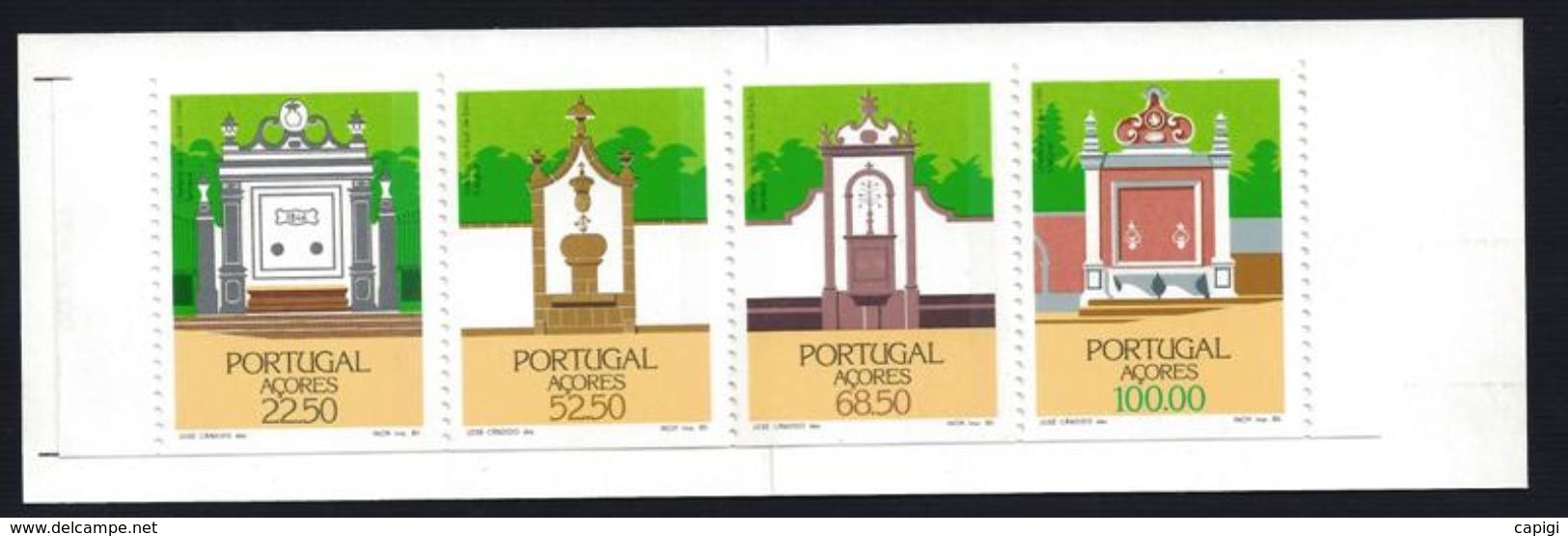 1986 -PORTOGALLO - ARQUITECTURA REGIONAL  ACORES - LIBRETTO MNH - Libretti