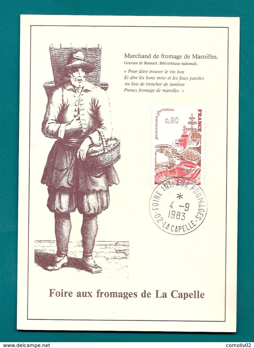 Aisne - La Capelle. Foire Aux Fromages.  1983. Type A9 - Commemorative Postmarks