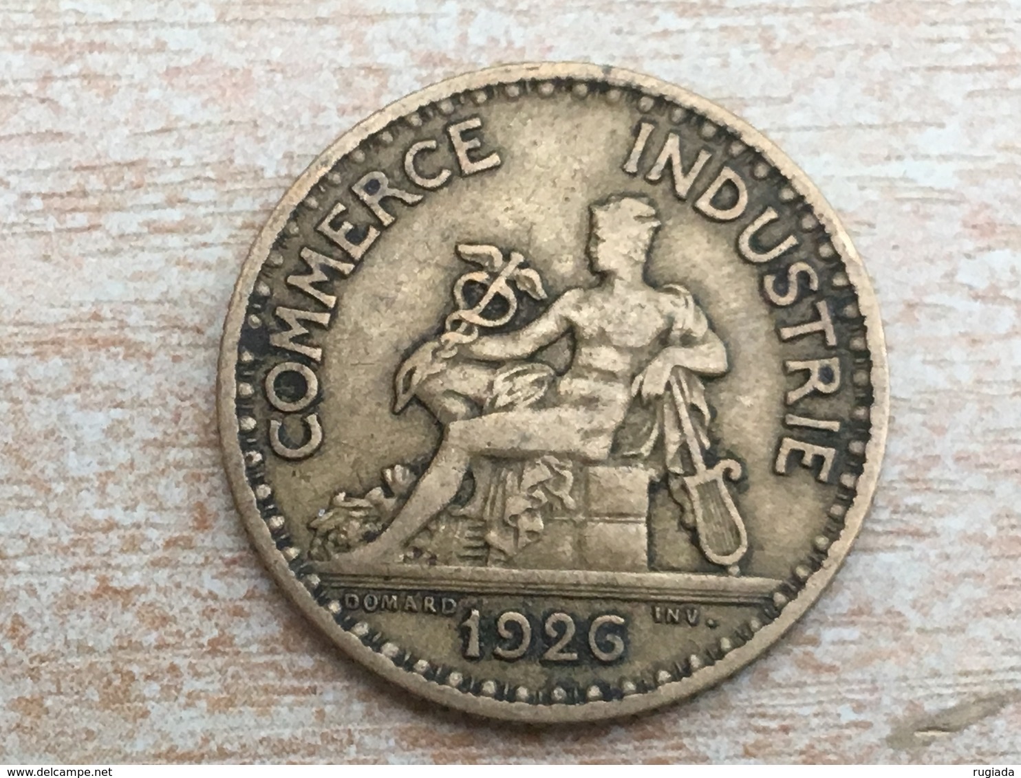 1926 1 Franc Coin - Very Fine, Uncleaned - Other & Unclassified